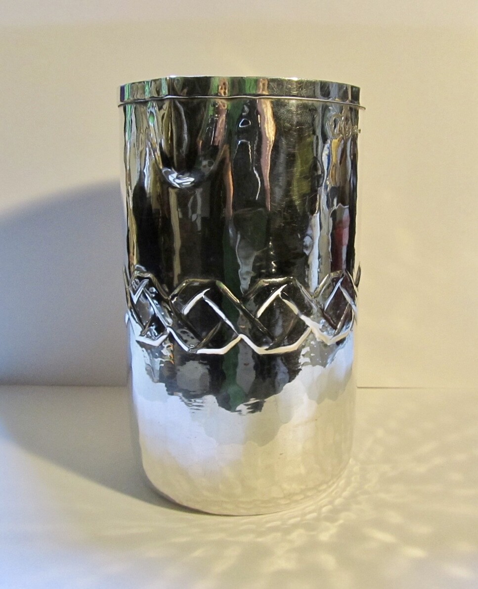 Vintage Sterling 800 Silver Italian Hand Made Pitcher 10 Troy Oz. 3 1/2 Cups