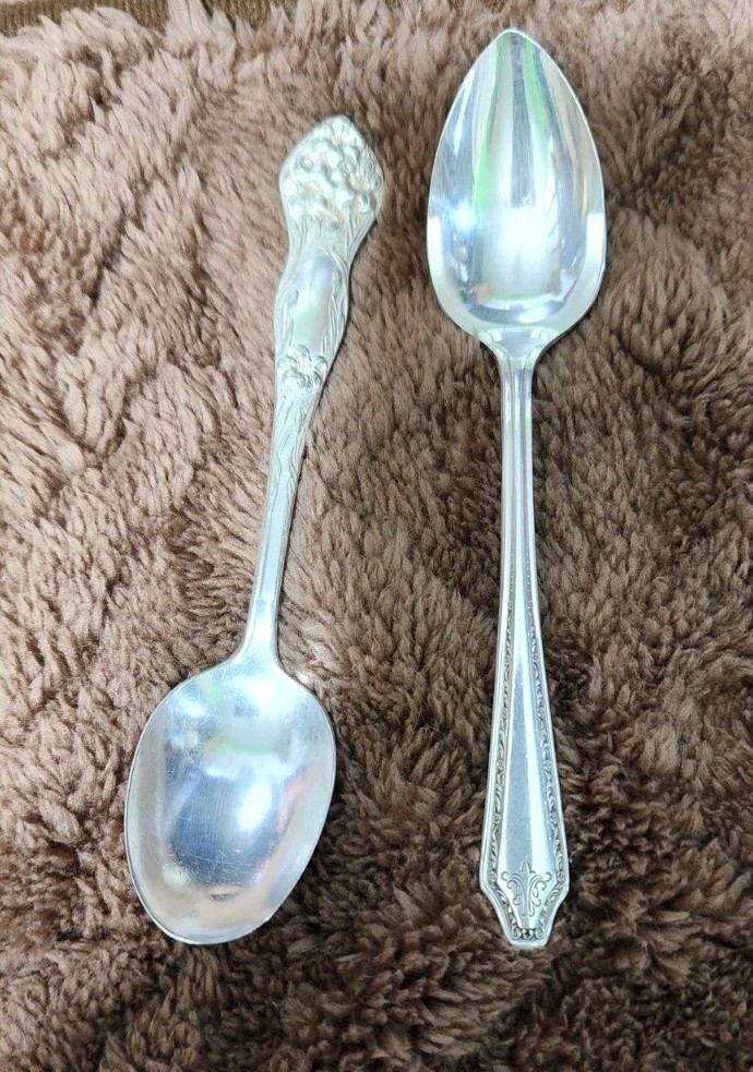 c1931 ALDEN & c1909 LILYTA SILVERPLATED 5 O’CLOCK TEA – COFFEE SPOONS 🍵☕️