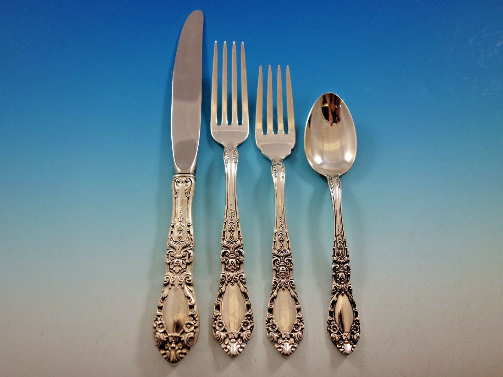 Prince Eugene By Alvin Sterilng Silver Regular Size Place Setting(s) 4pc