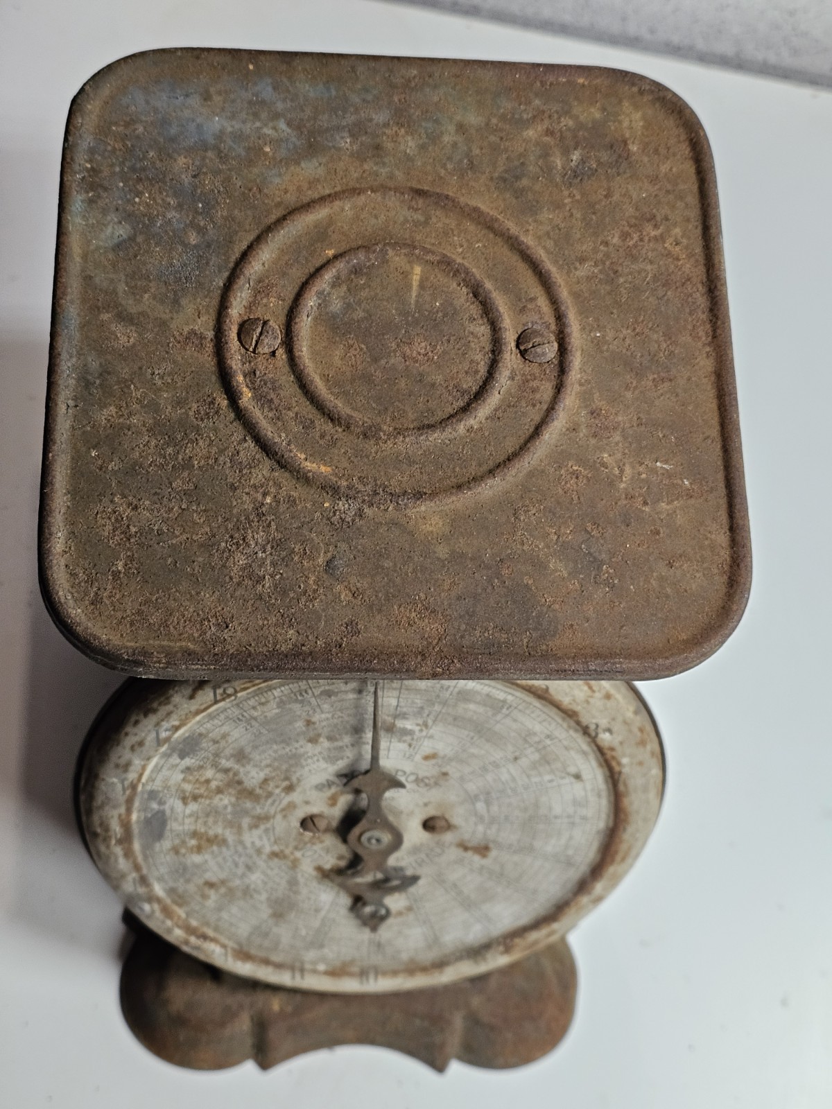 Parcel Post Postal Scale by Pelouze Mfg. Co. Chicago IL Vintage 20lb