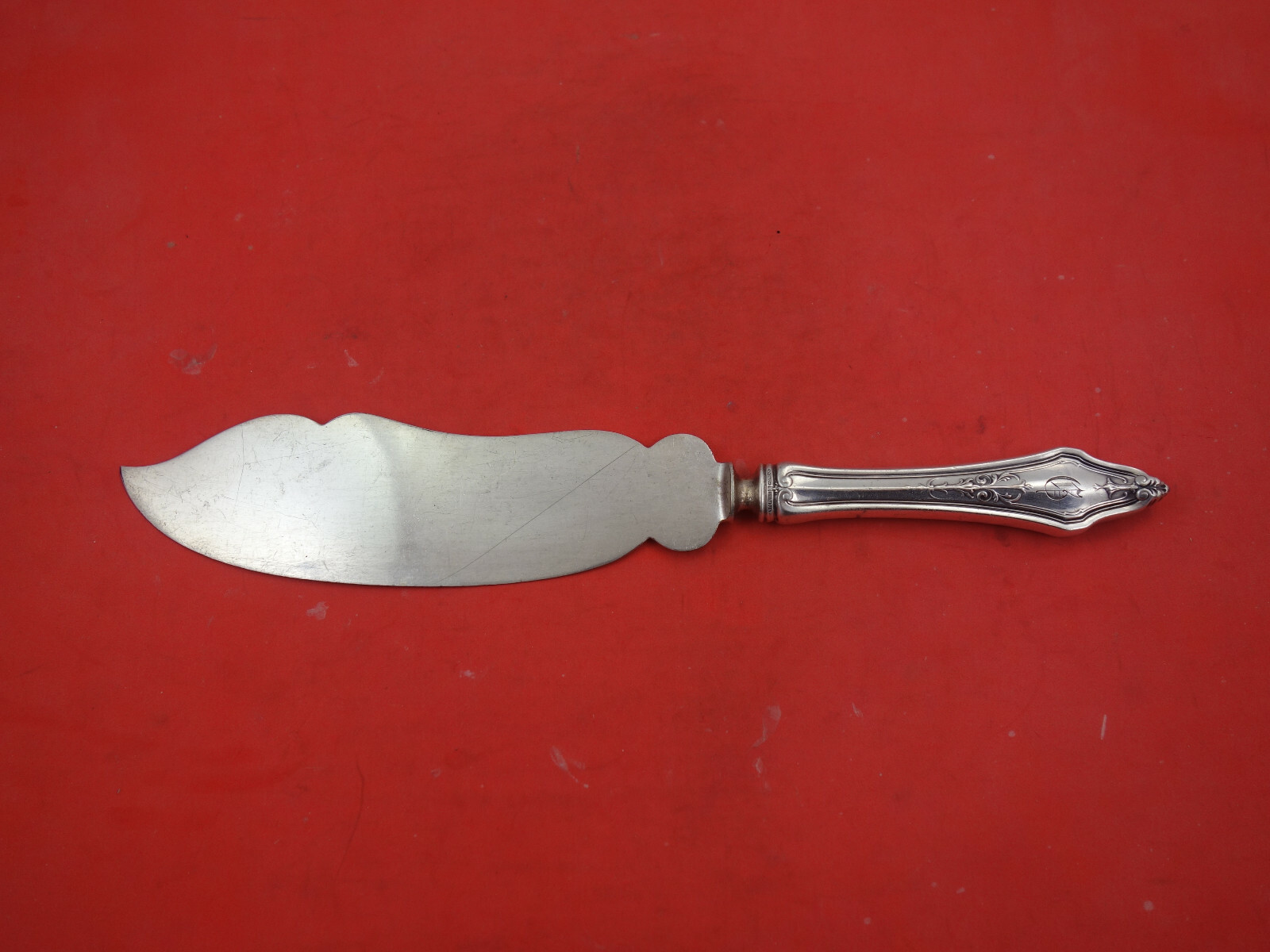 Arcadian by Towle Sterling Silver Ice Cream Slice HH w/ Plated blade 10 3/4″