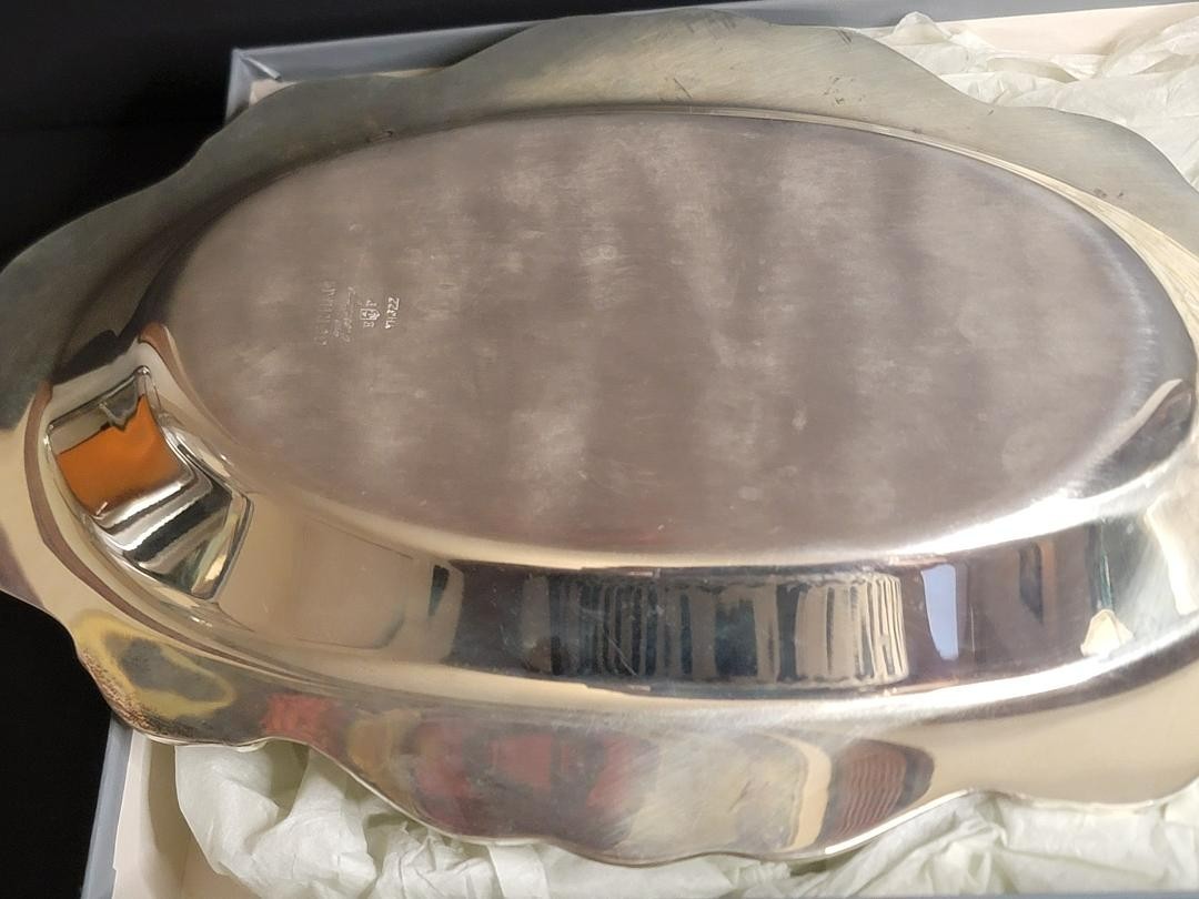 Gorham Heritage Silverplate Oval Serving Tray/Platter Baroque & Rococo8″ x 12.5″