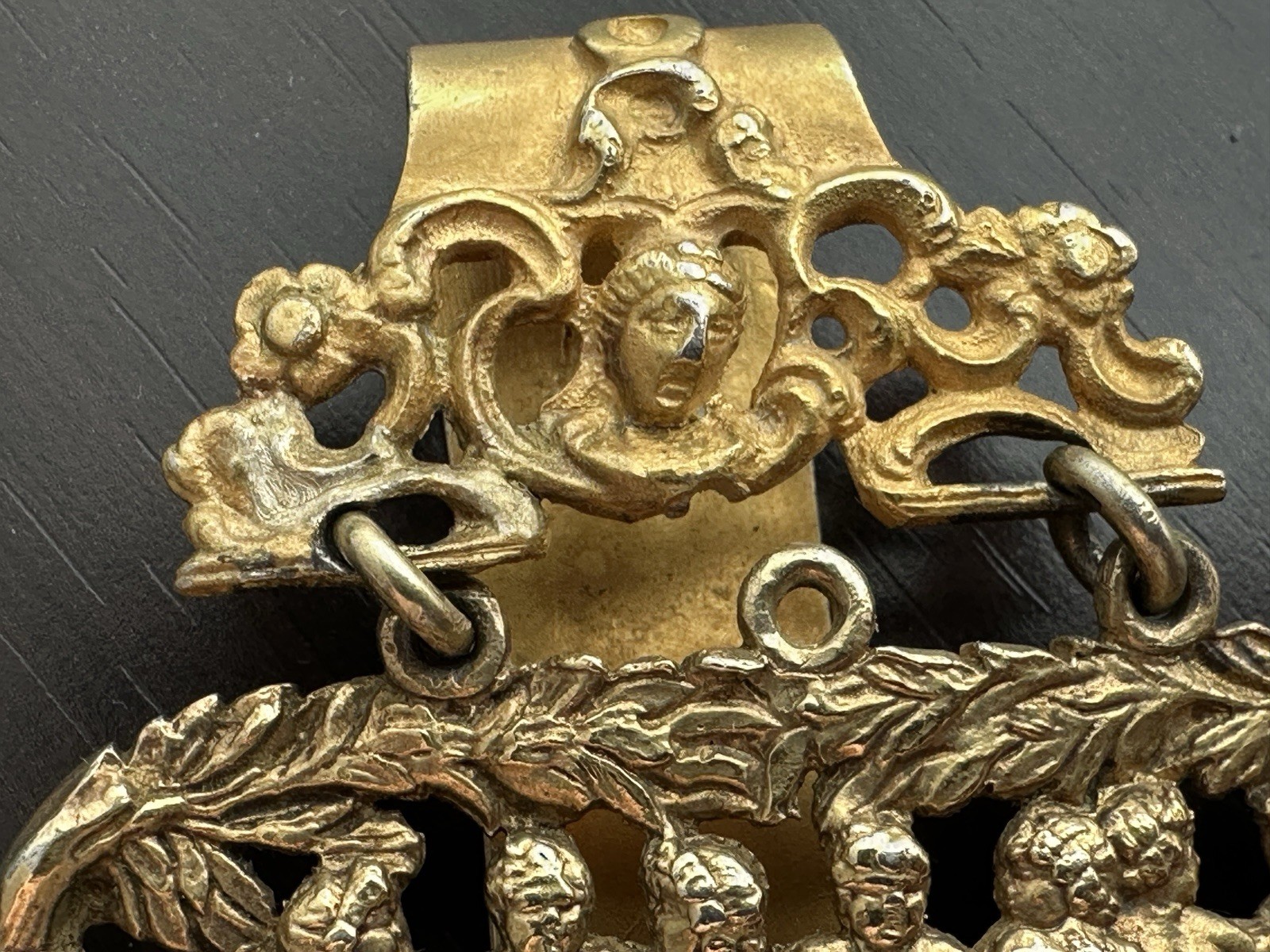 Stunning Victorian Solid Silver Gilt Chatelaine c.1870