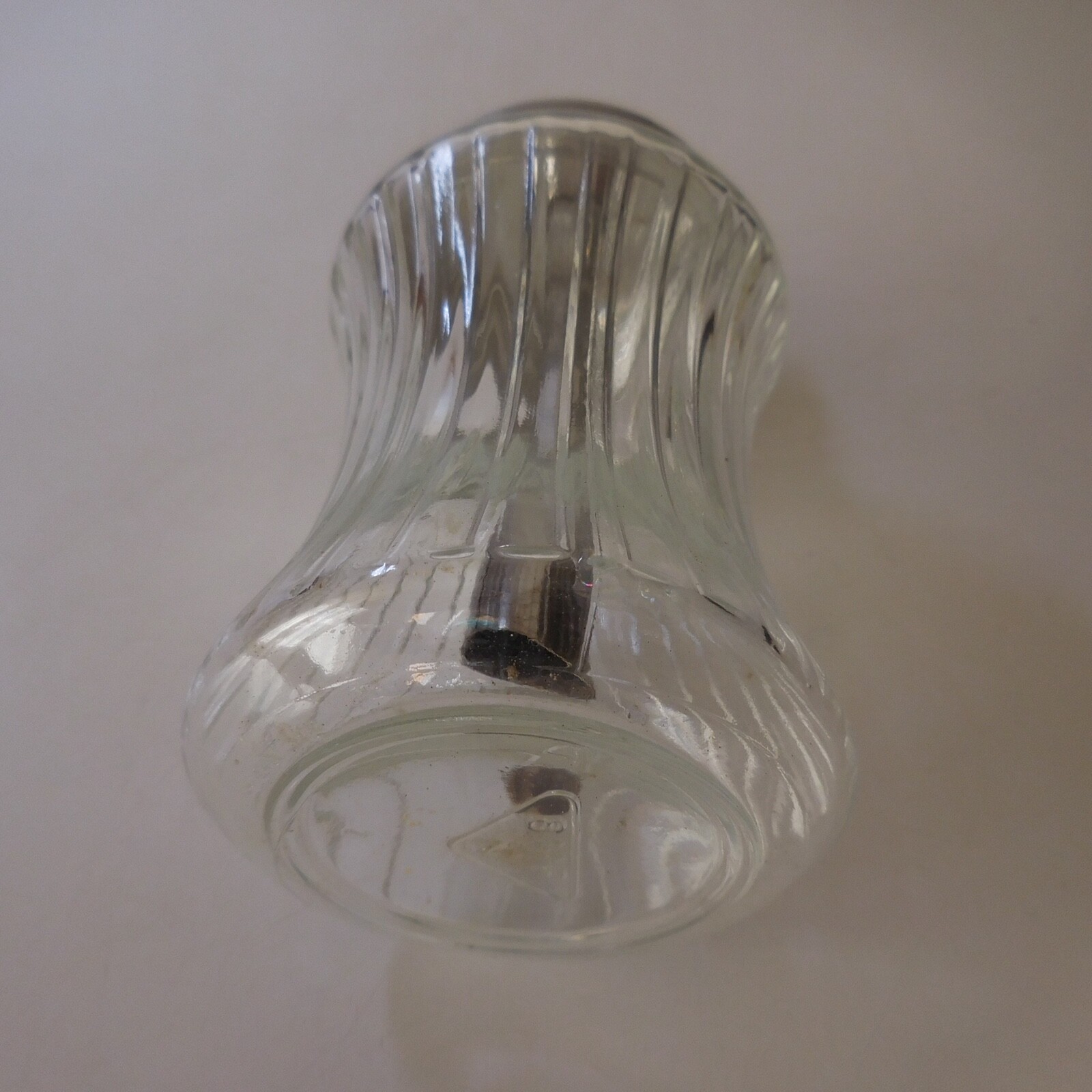 N9346 Powder Shaker BMF STAINLESS GLASS Metal Art Deco Table France