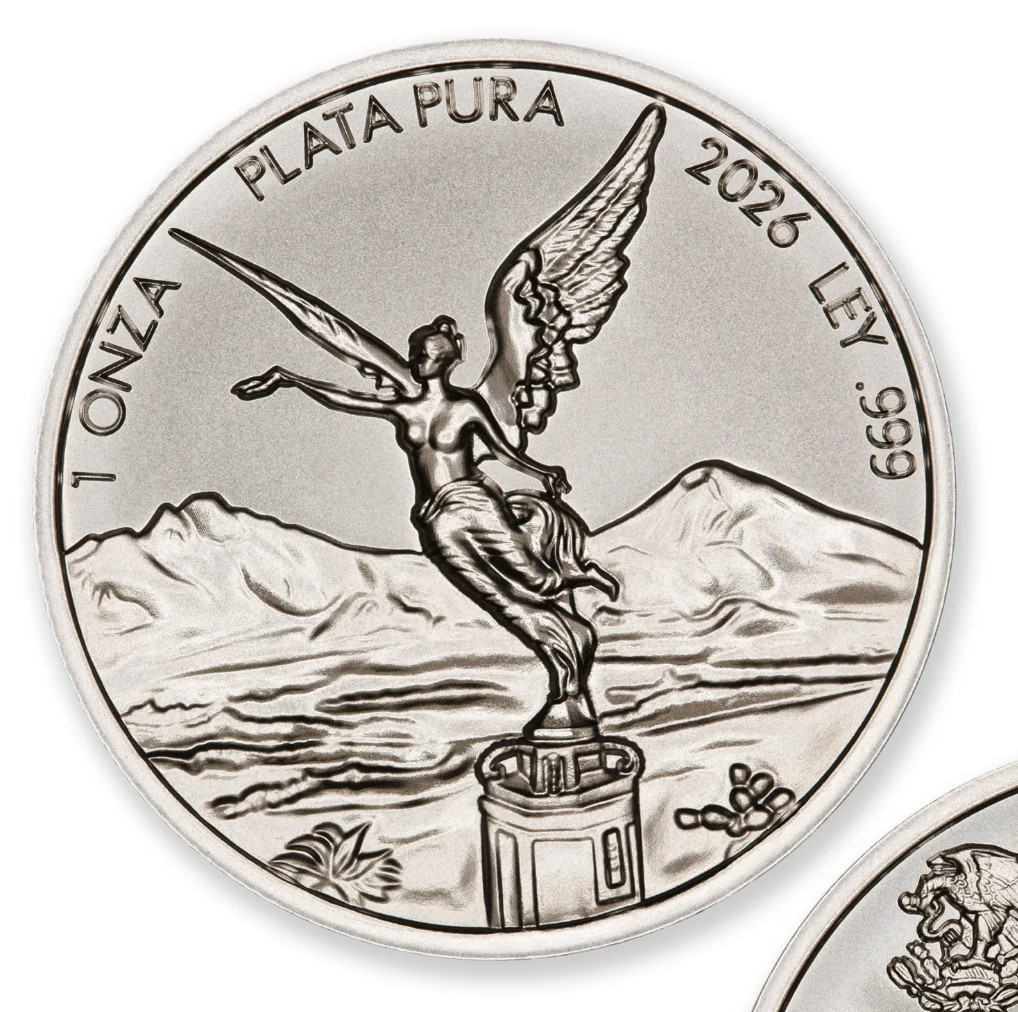 2026 Mexico LIBERTAD TRIBUTE – 1 TROY OUNCE .999 Fine SiIver Bu – 39MM IN STOCK!