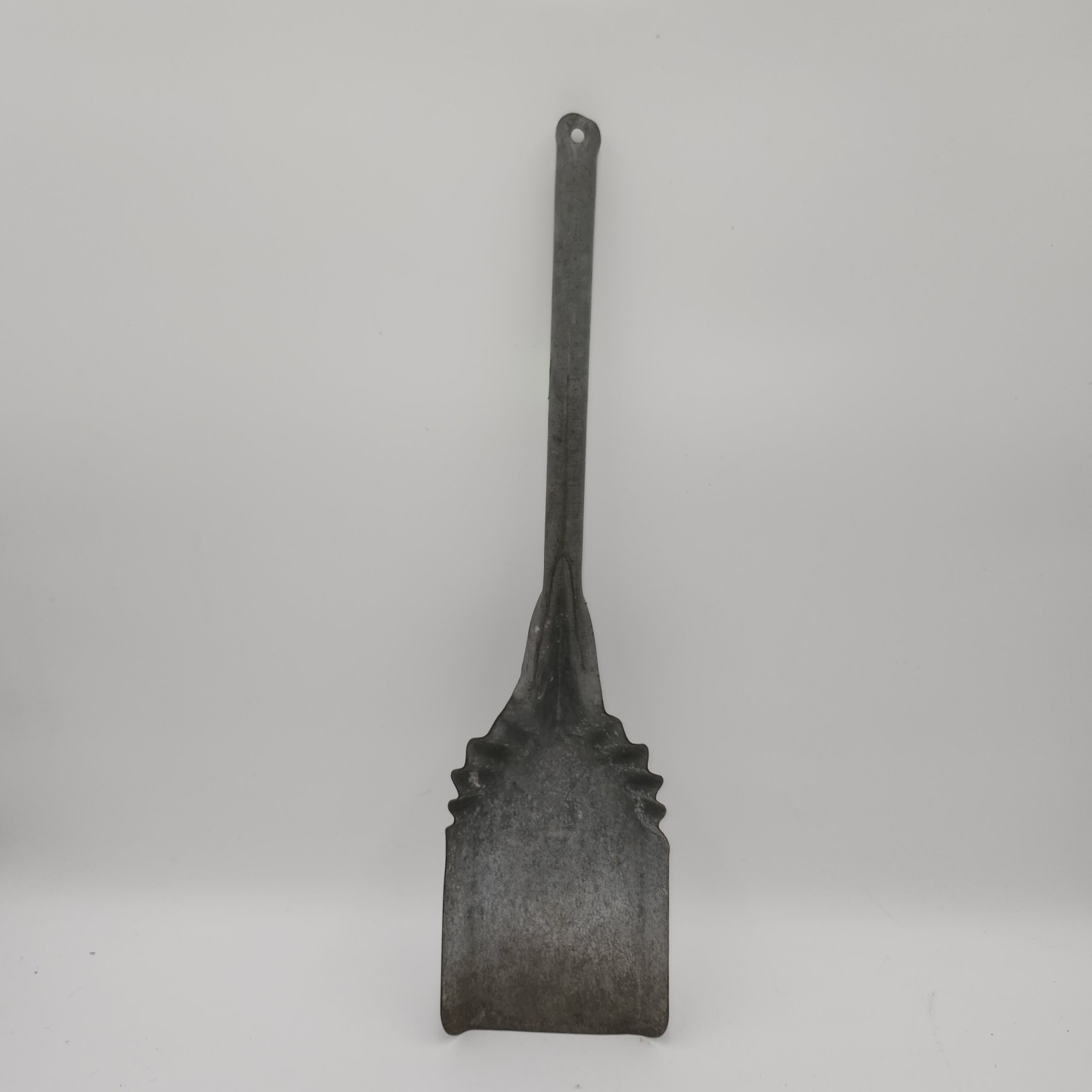 Vintage Farm Primitive Galvanized Metal Ash Fireplace Shovel 19″ x 5″ scoop