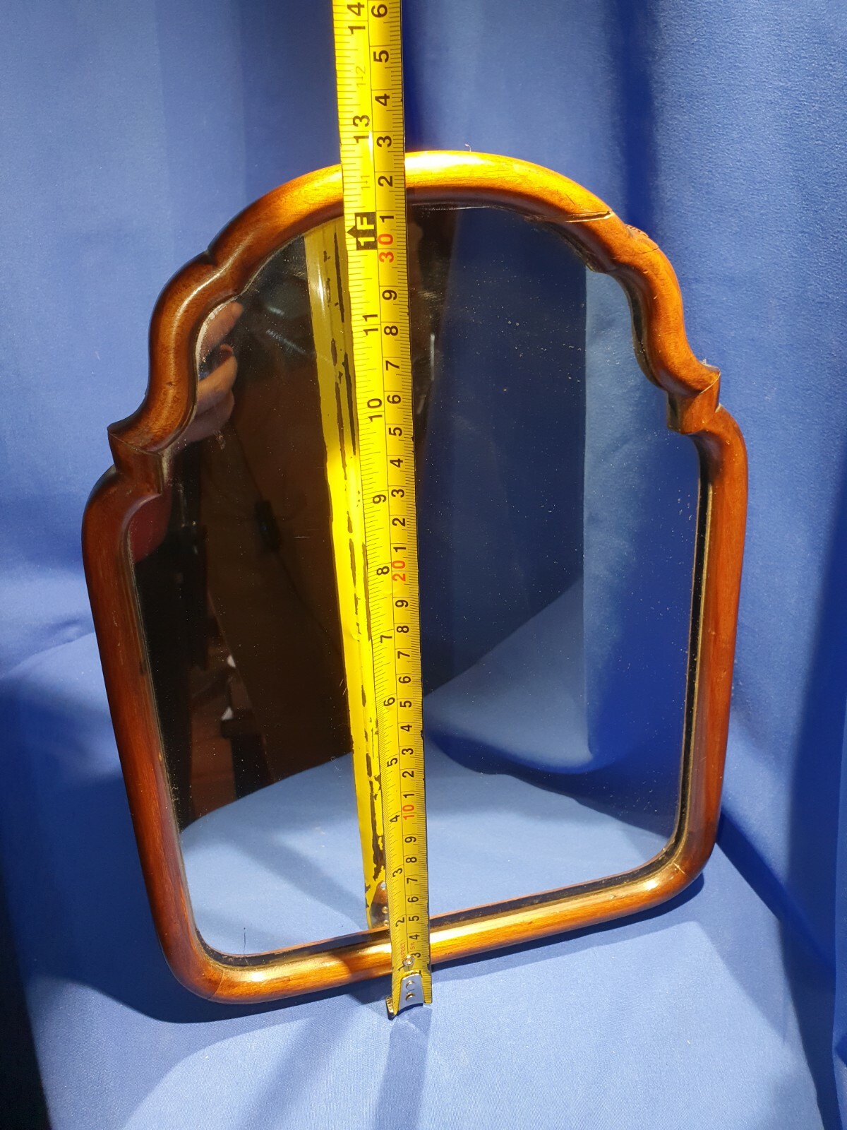 Late 19thC/early 20thC Walnut Table-top Mirror, With Easel Rest