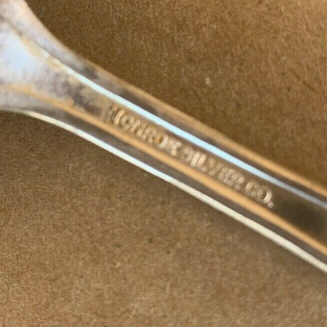 2 Salad Fork Monroe Silver Co Brandon Plume IS Silverplate Silver Plate Antique