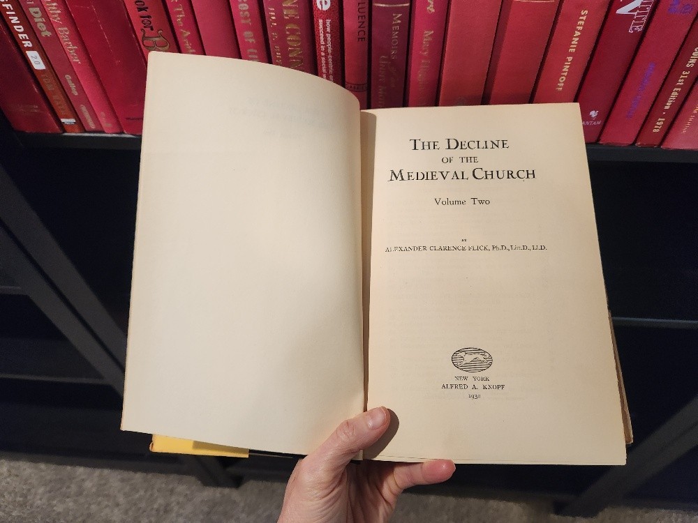 The Decline of the Medieval Church by Alexander Clarence Flick Religious Set
