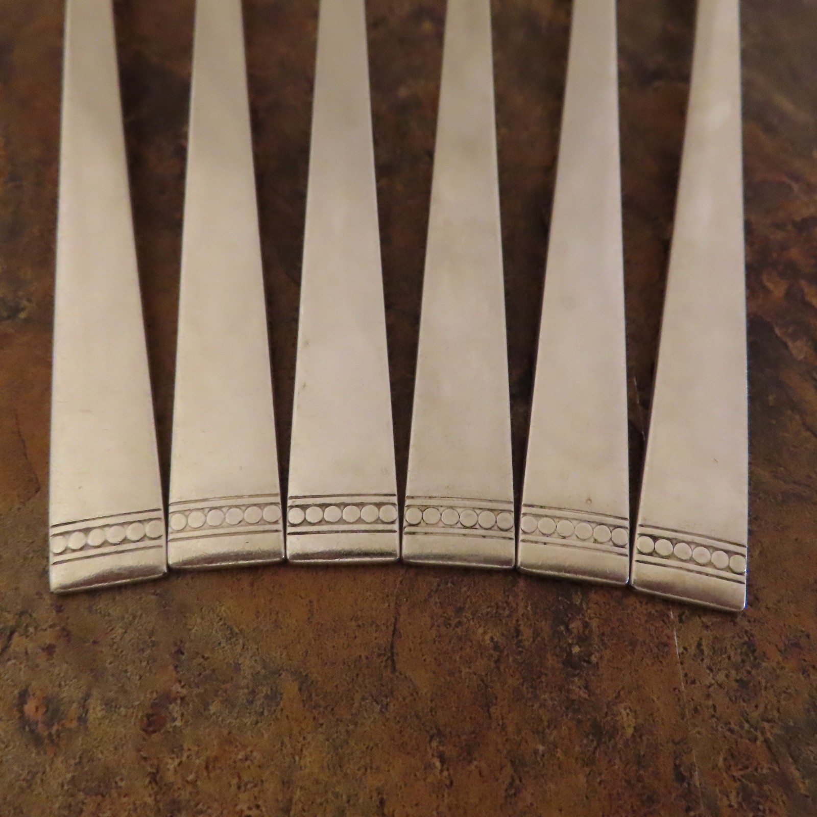 Oneida Forever Set 6 Dinner Forks Community Vintage Silverplate Flatware Lot B