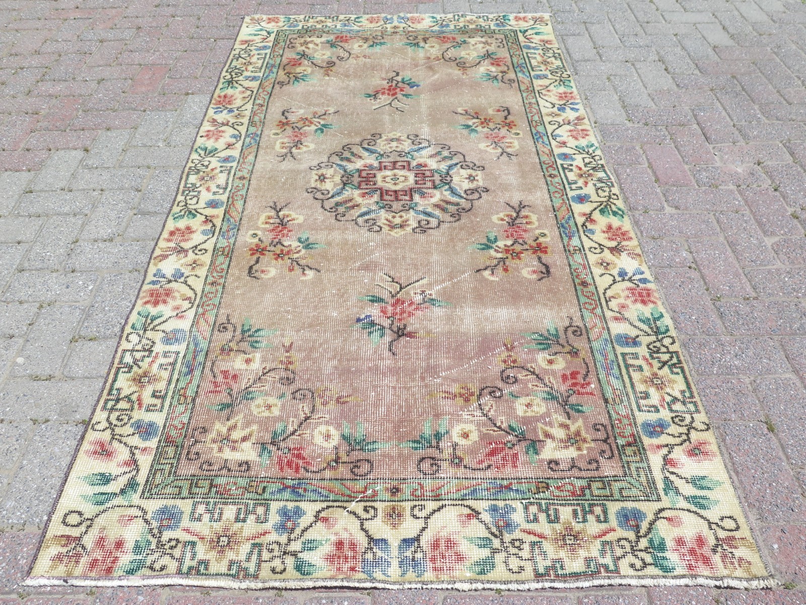 Vintage Rug, Area Rugs, Wool Rug, Handmade Turkish Carpet, Tribal Rug 44″X82″
