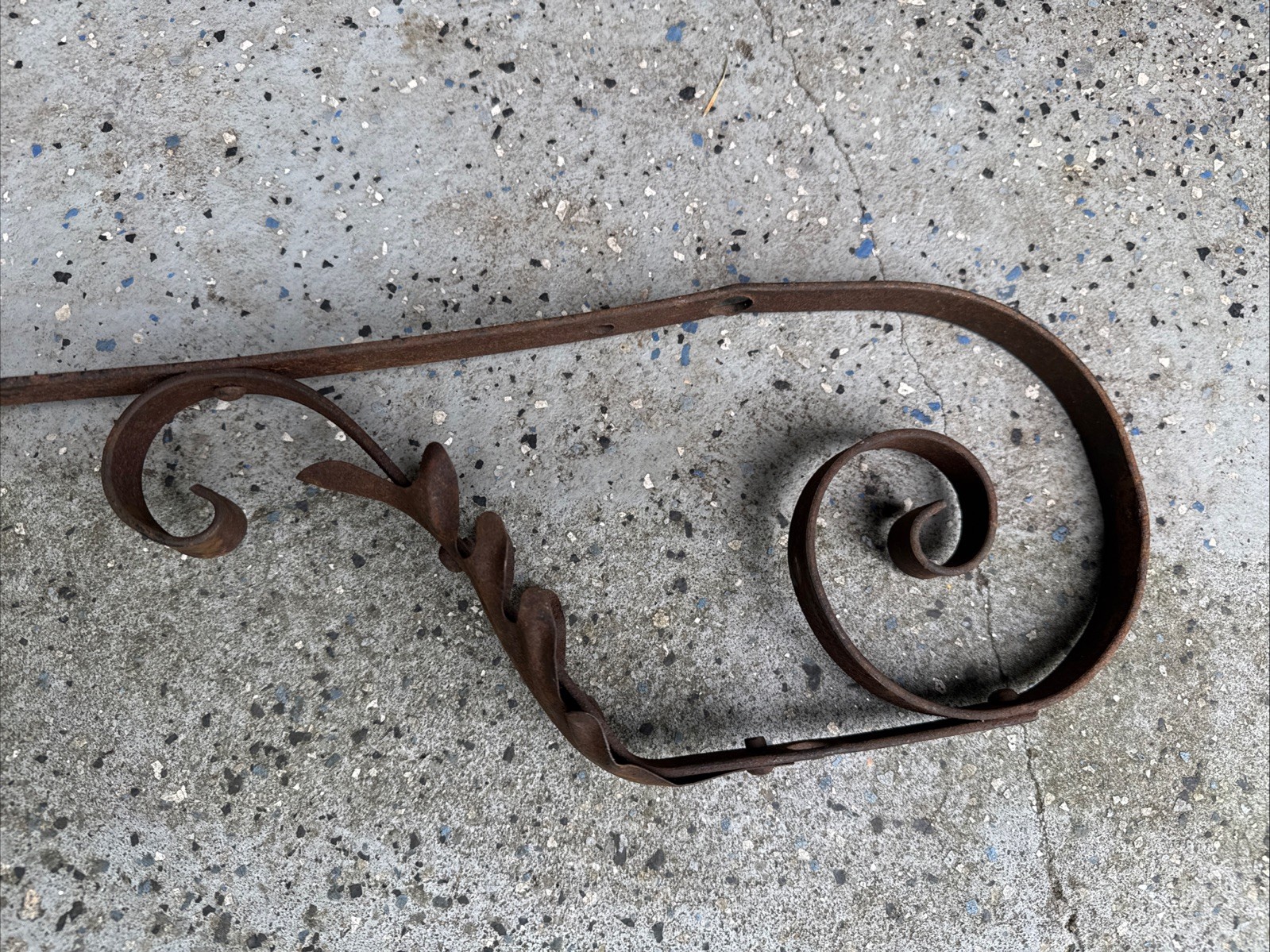 Antique Wrought Iron Sconce Wall Lamp Light Bracket Metal Gothic Spanish Revival