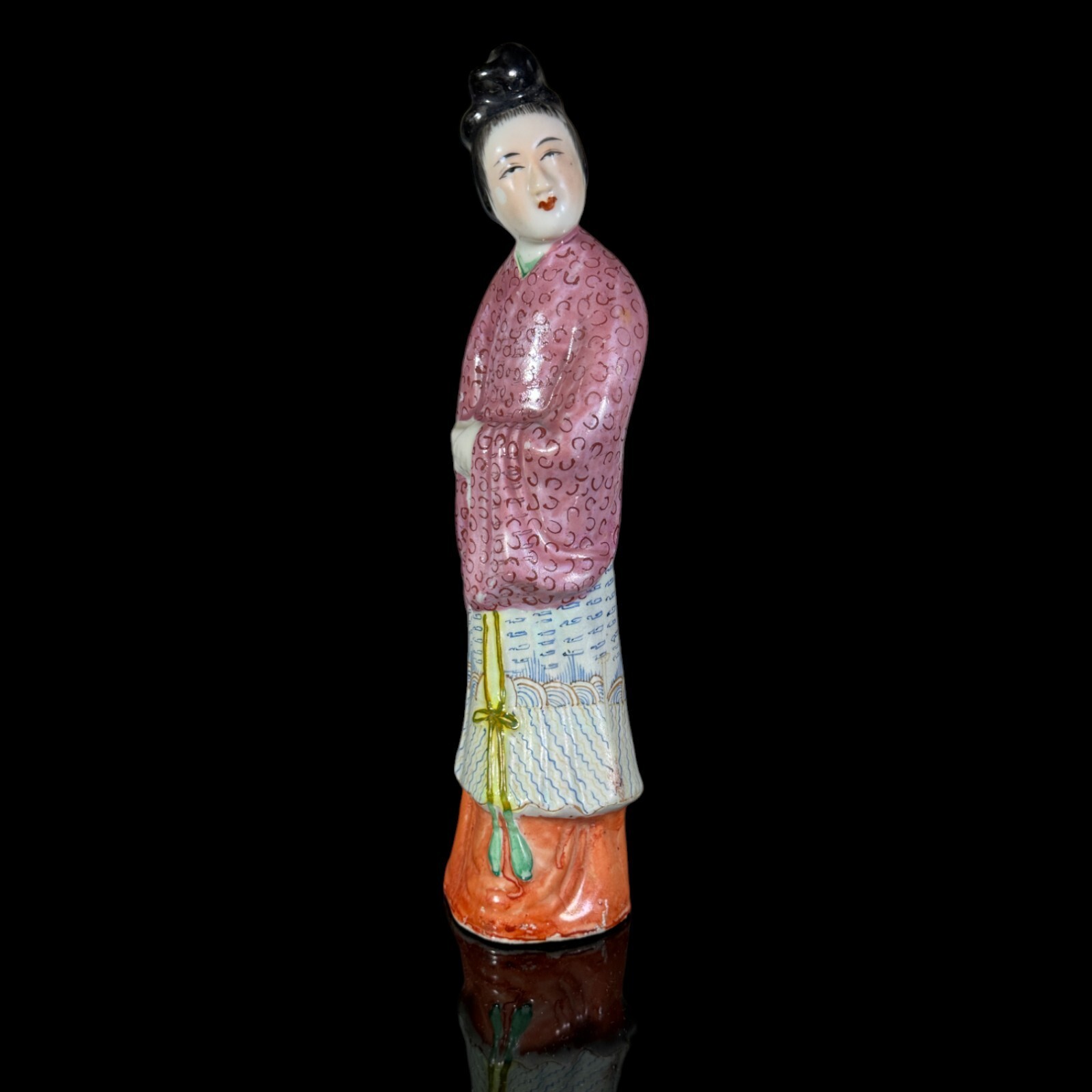Chinese Porcelain Figure, Republic Period (1912-1949), 10″ Tall