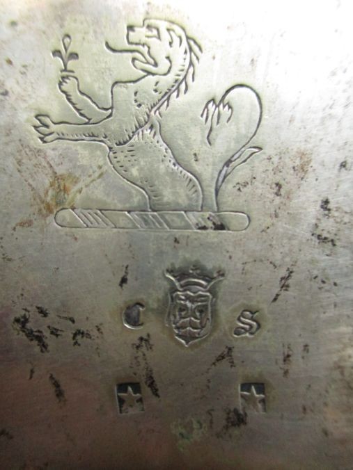 Crown Silver Co. Shell Dish Silver Plate Footed Trinket Accent Tray Antique