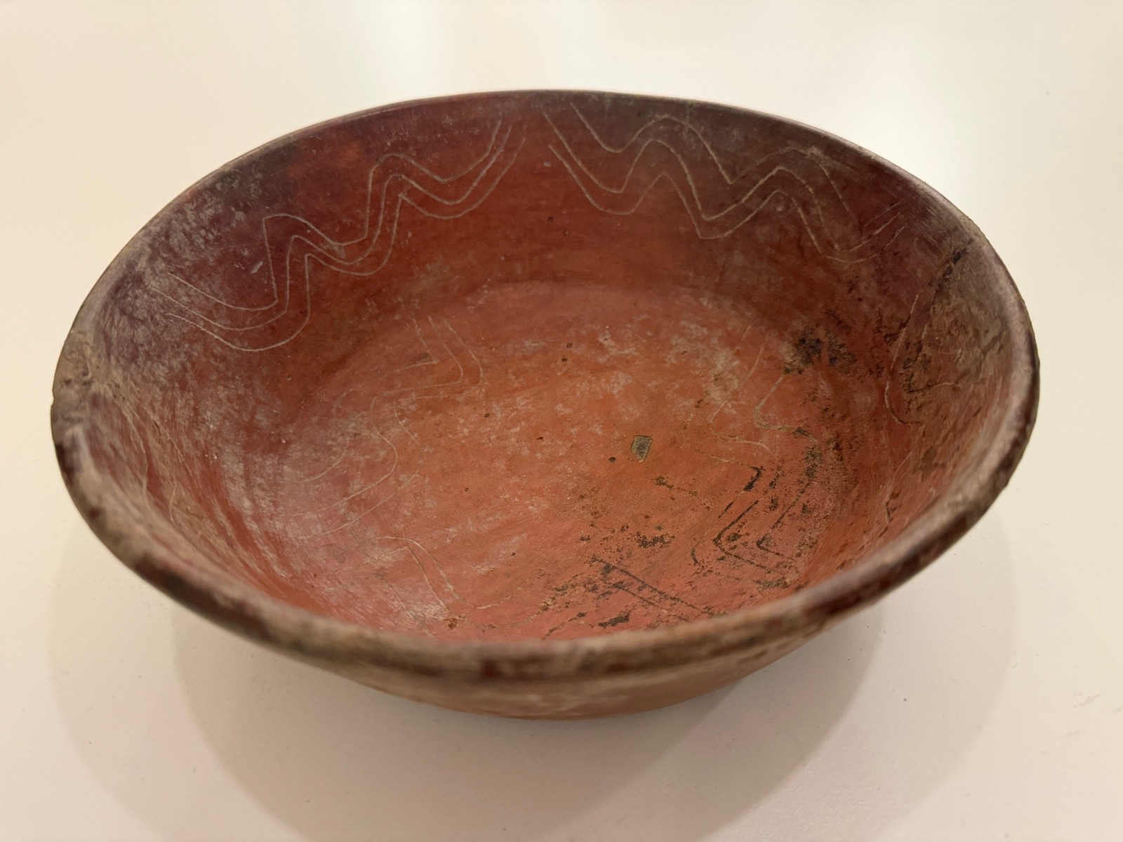 Pre-Columbian Mayan Red Ware Ceramic Pot – Classic Period (250 – 900 A.D.)