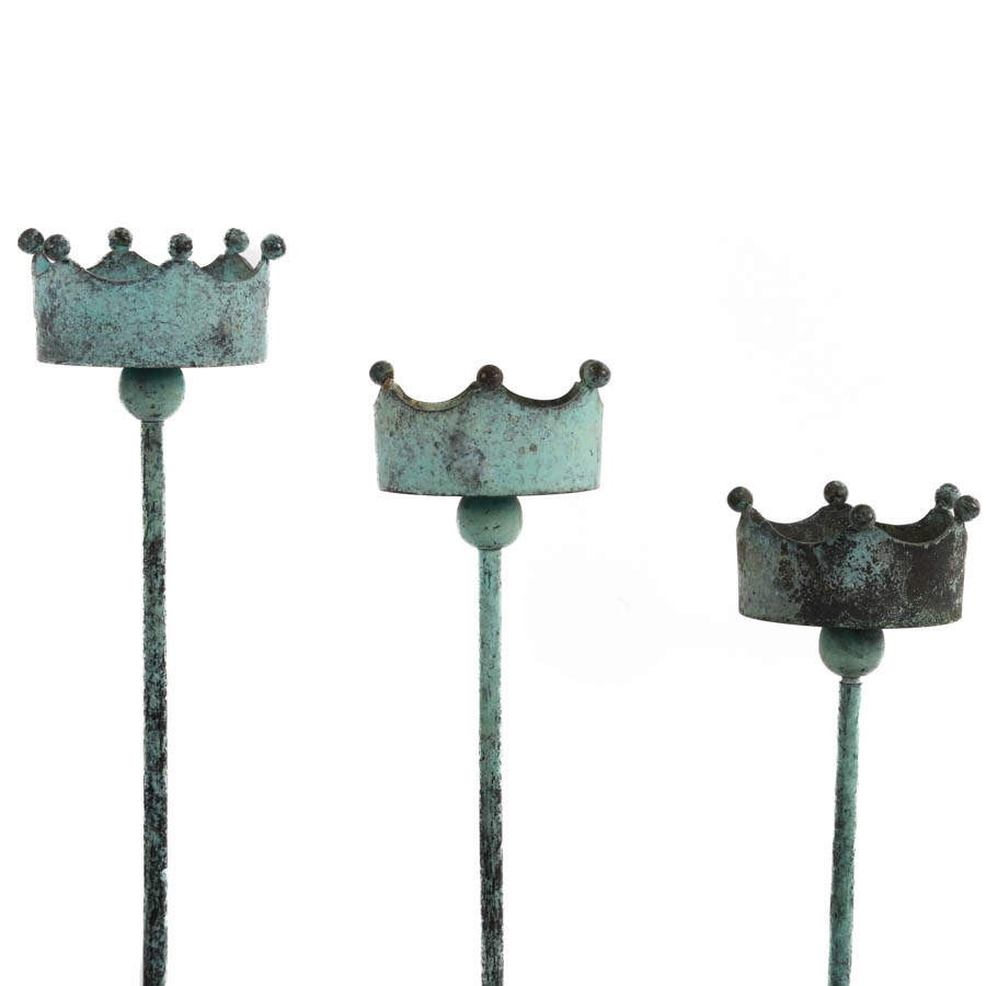 Crown Design Candle Votives Set