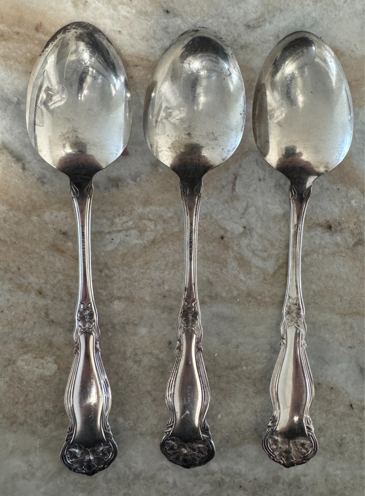3 Tablespoon / Serving Spoon Arbutus Silverplate 1908 International Silver 8″