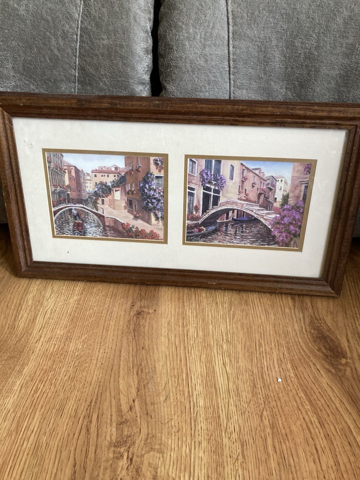 DJ Smith Venetian Canal Scenes Signed Autographed