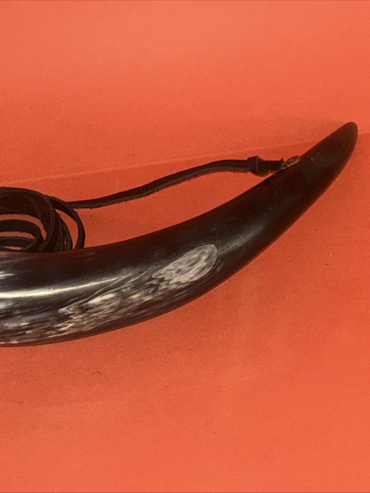 Vintage Renaissance 14″ Inch Drinking Horn Hand Crafted With Strap