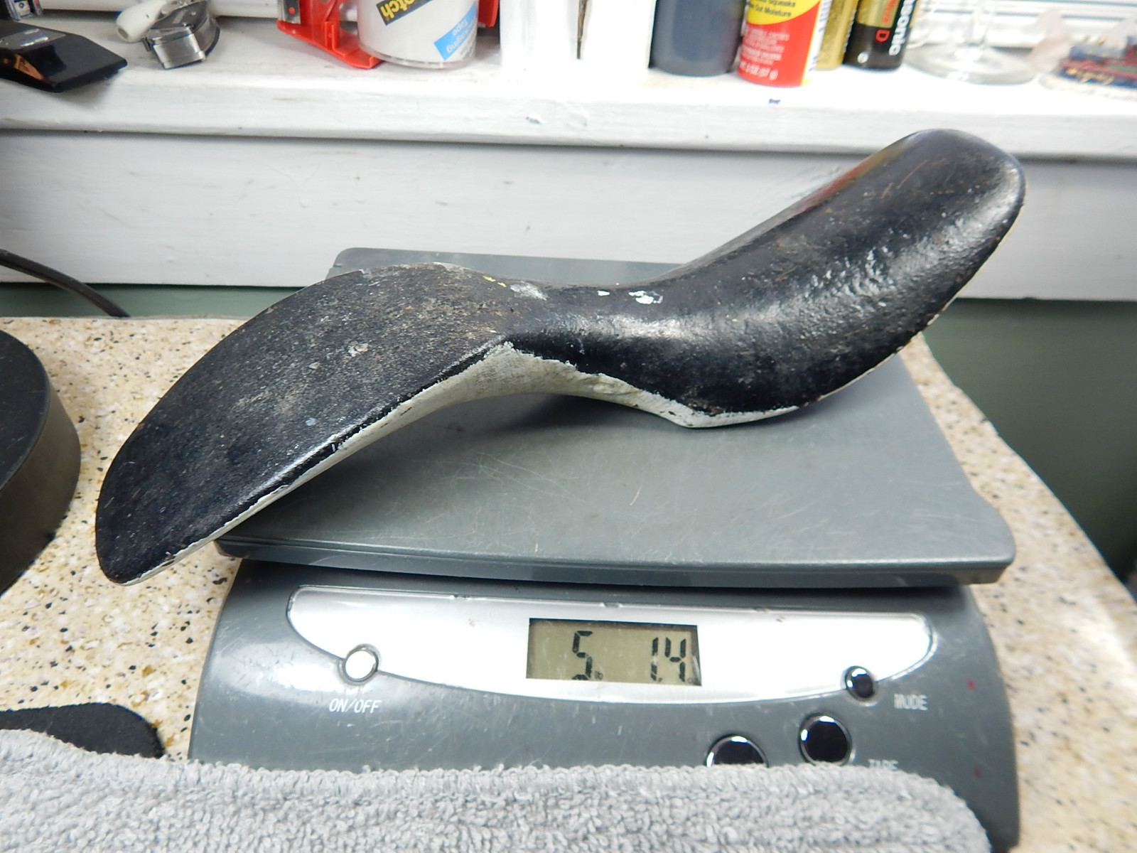 Vintage 5+lb Unmarked Cobblers HEAVY Metal 2-sided Shoe Repair Form NO Stand