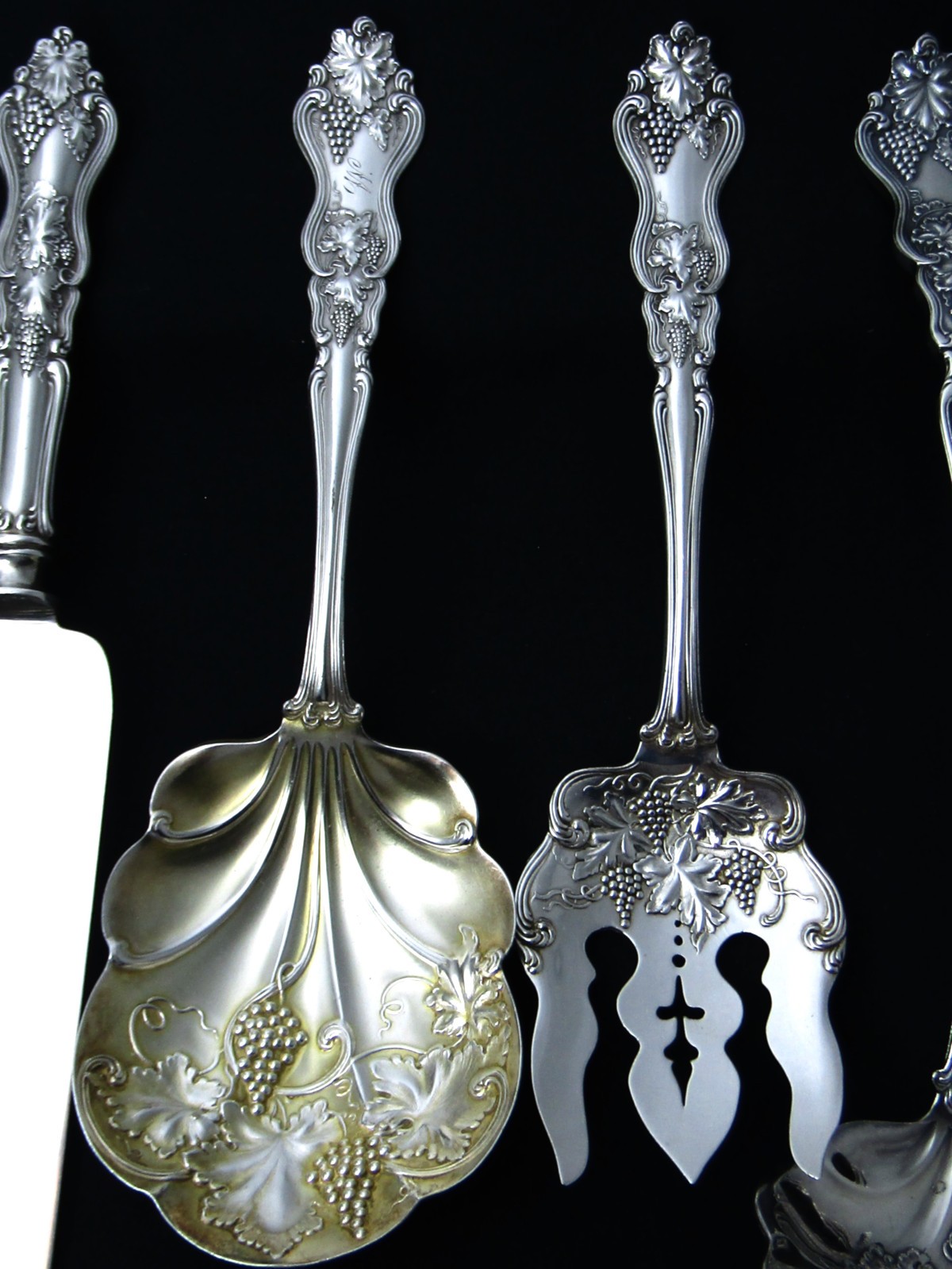 ❤️ MOSELLE AMERICAN SILVER SALAD SERVING FORK JELLY KNIFE LADLE PIE SERVER