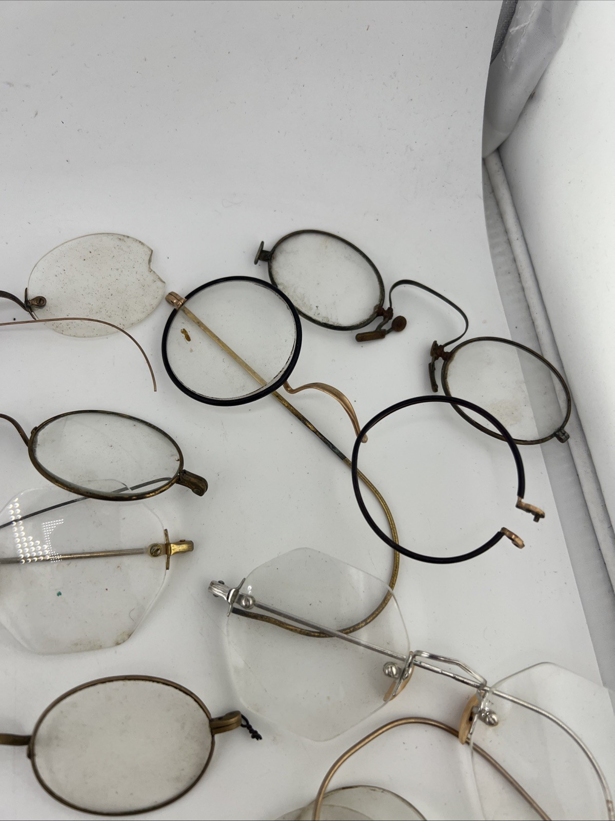 Lot of Antique Wire Rim Eyeglasses Parts with Some Gold Filled READ!!!!!