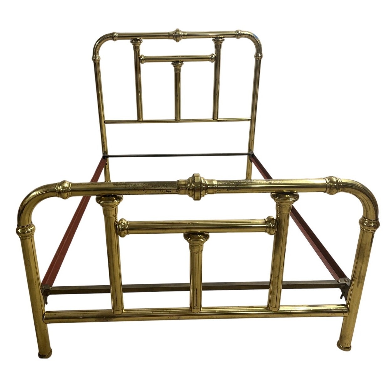 Vintage Brass Tone Full Bed Frame