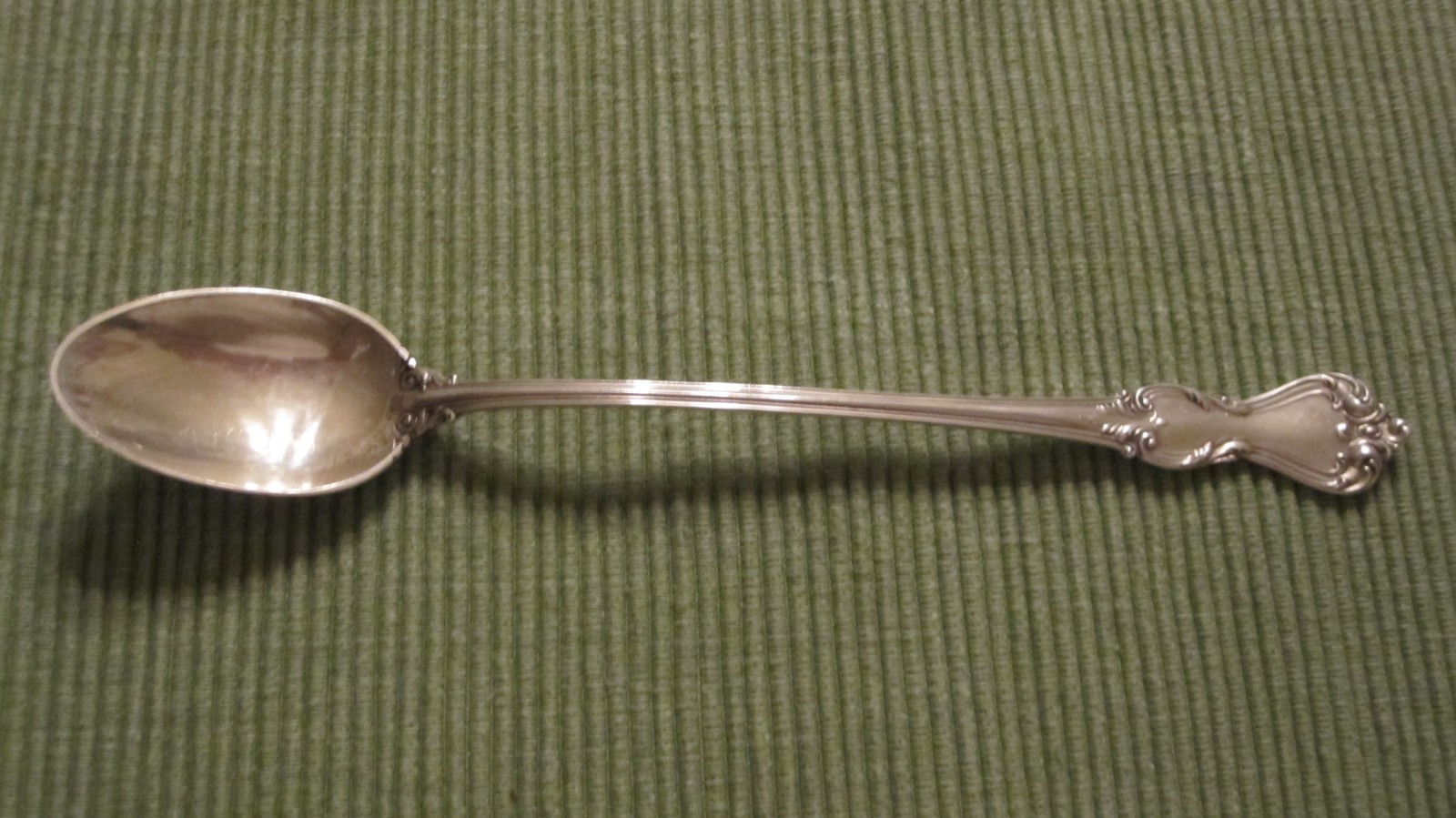 REED & BARTON STERLING SILVER MARLBOROUGH ICED TEASPOON NO MONOGRAM