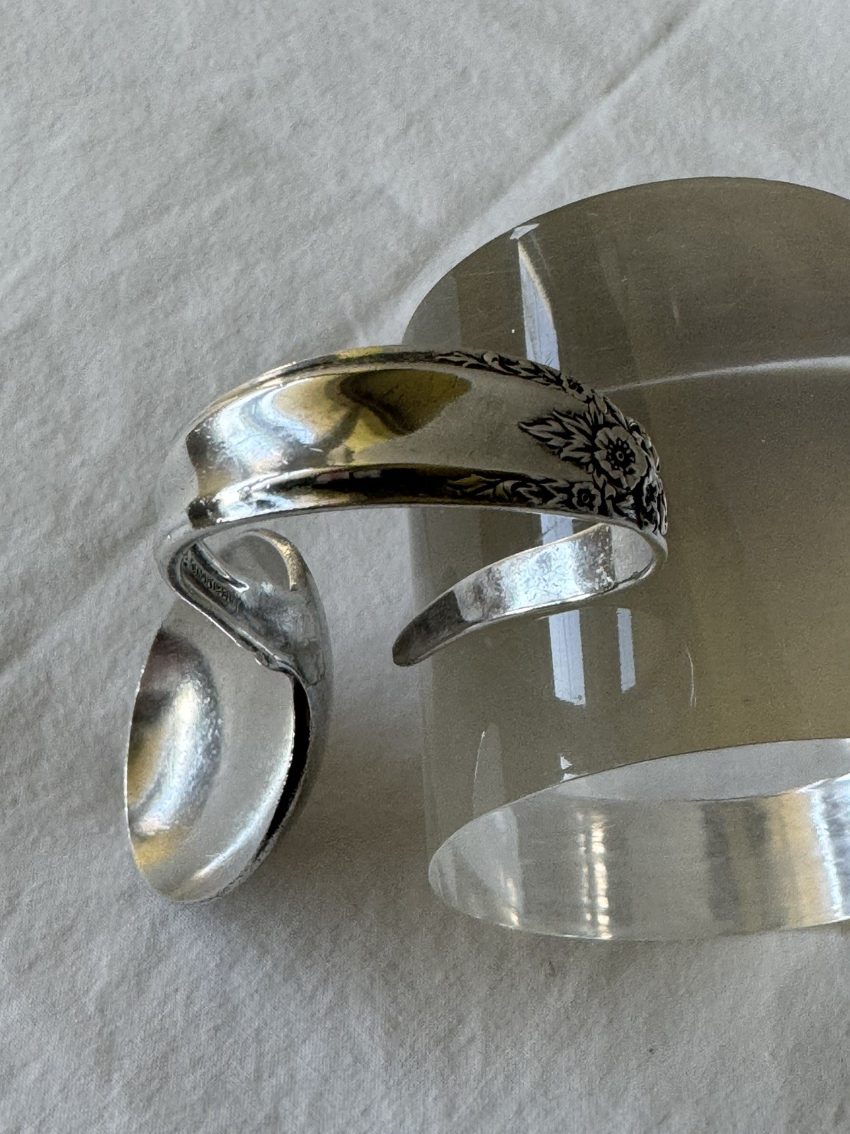 Vtg. Prelude by International Sterling Silver Bent Baby Spoon Custom Made 3 1/2″