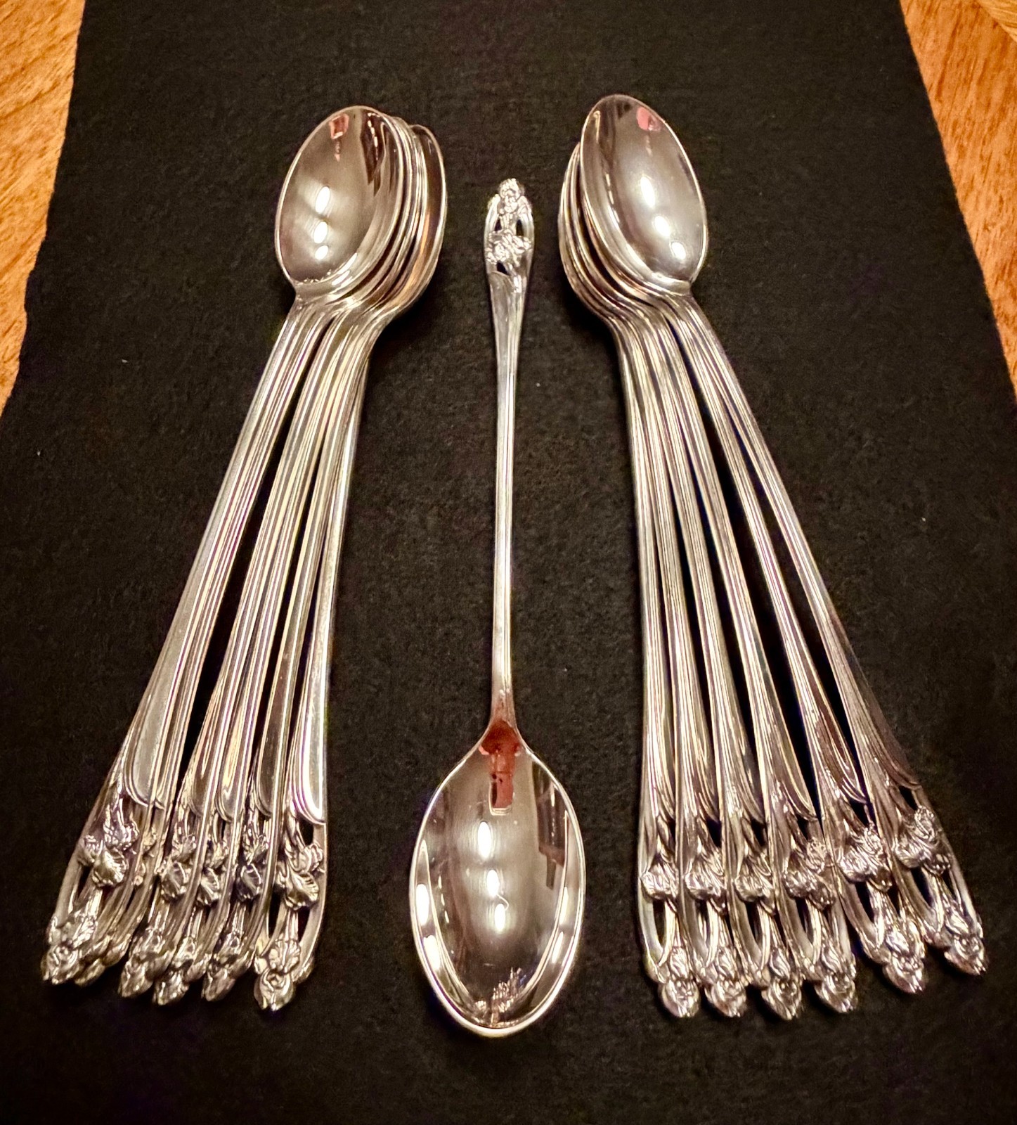 International Sterling “Silver Iris” Iced Tea Spoons — Choose Your Quantity