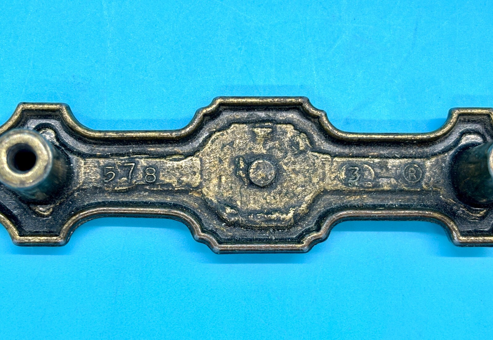 Brass Mid Century Modern MCM Vintage Hardware Cabinet Handle Drawer Door Pull