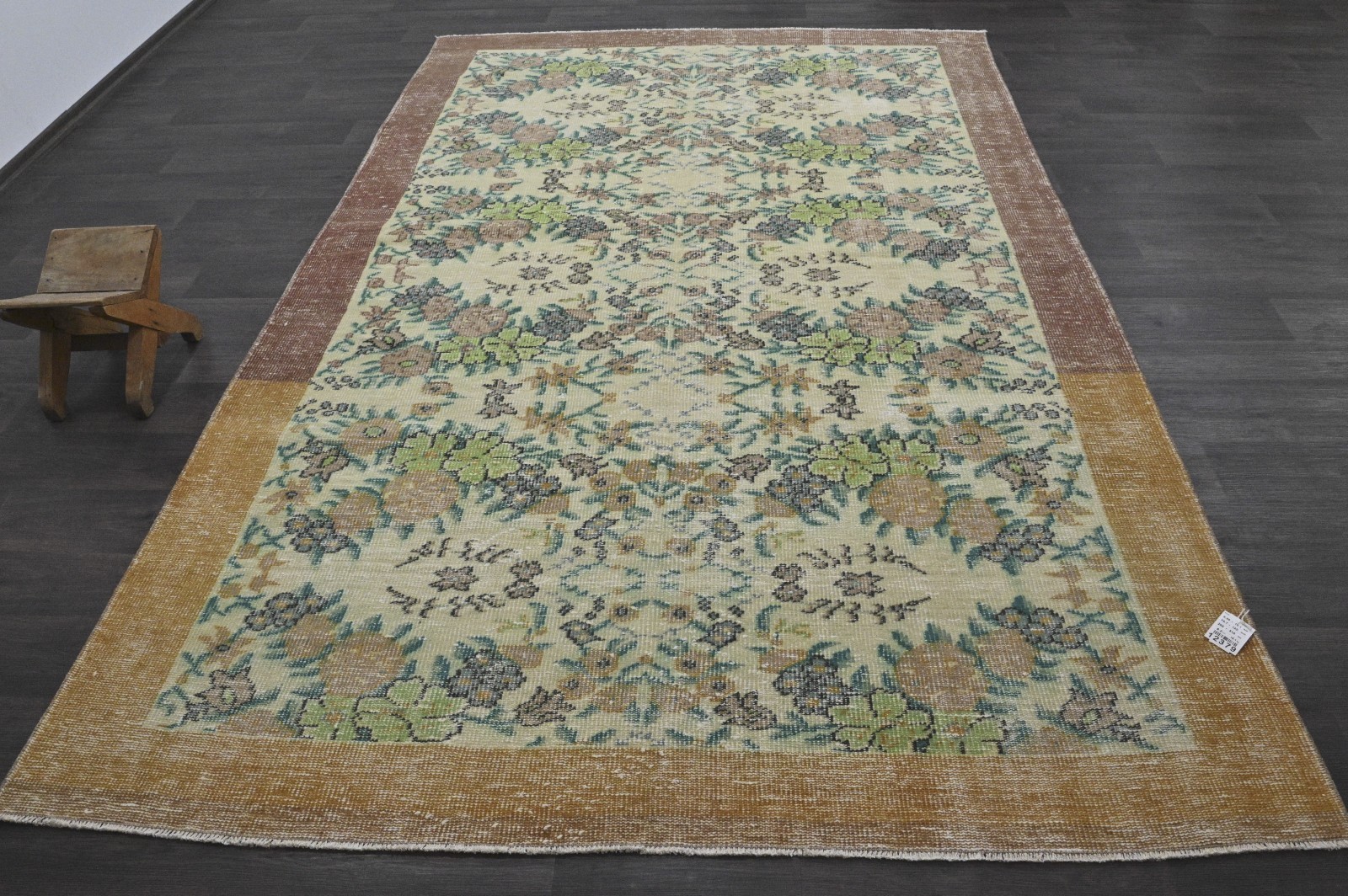 Oushak Turkish Vintage Rug 6×10 Kilim Rug Anatolian Handmade Boho Decor BEIGE