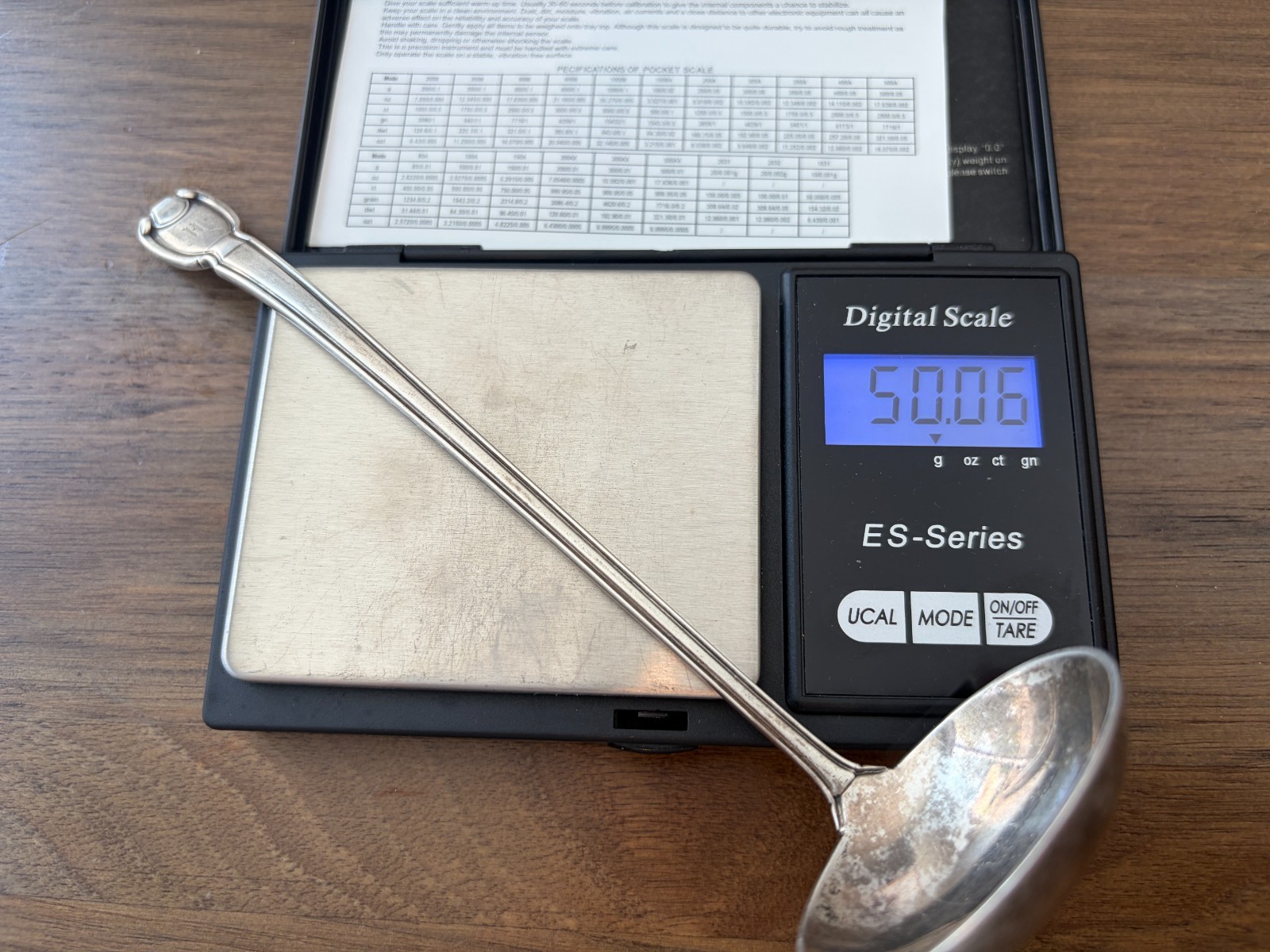 Tiffany & Co. Castilian Pattern Sterling Silver Gravy Ladle 50 grams