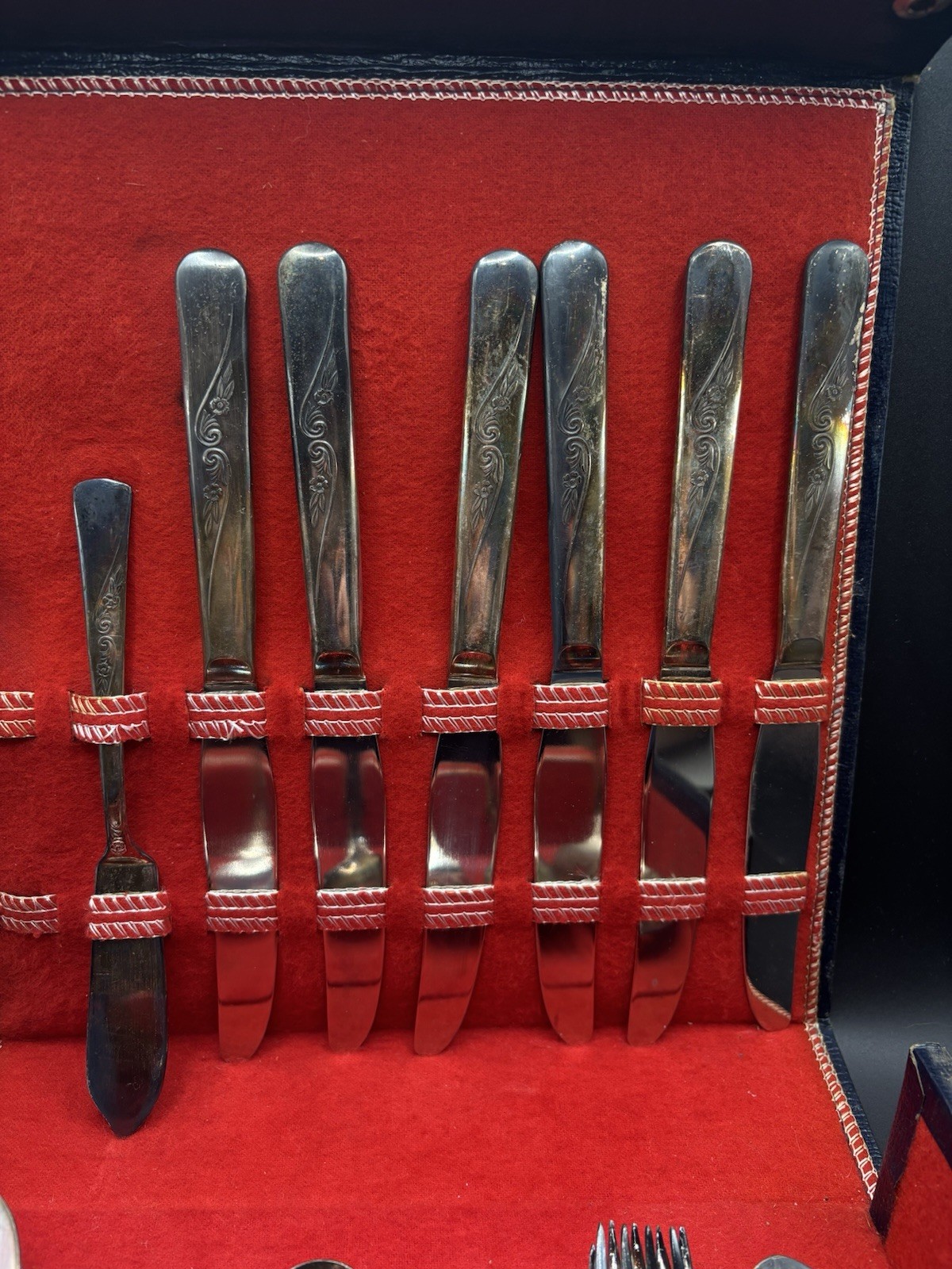 Vintage Revelation Silverplate Flatware Lot w/ Case Mixed Pieces 25pcs With Case