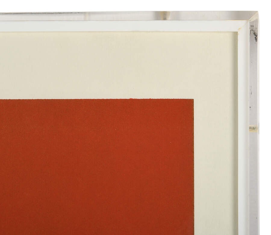 Framed Abstract Modern Geometric Lithograph