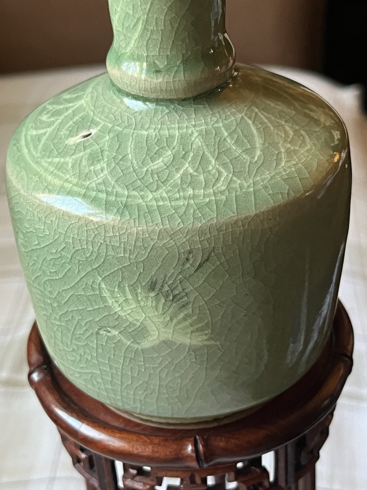 celadon vase