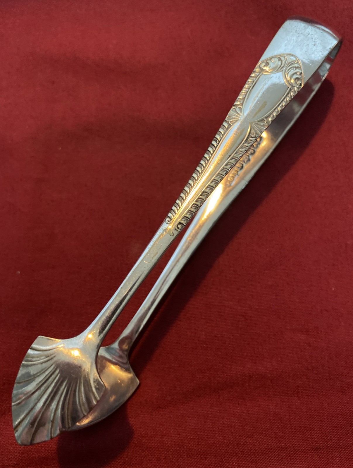 Antique Edwardian Silver Plated Sugar Tongs By John Henry Potter c.1900-1915