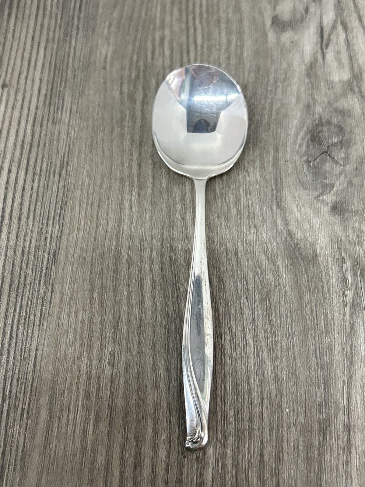 Alvin Sterling Spring Bud Silver Cream Soup Spoon 6 3/8″ Flatware