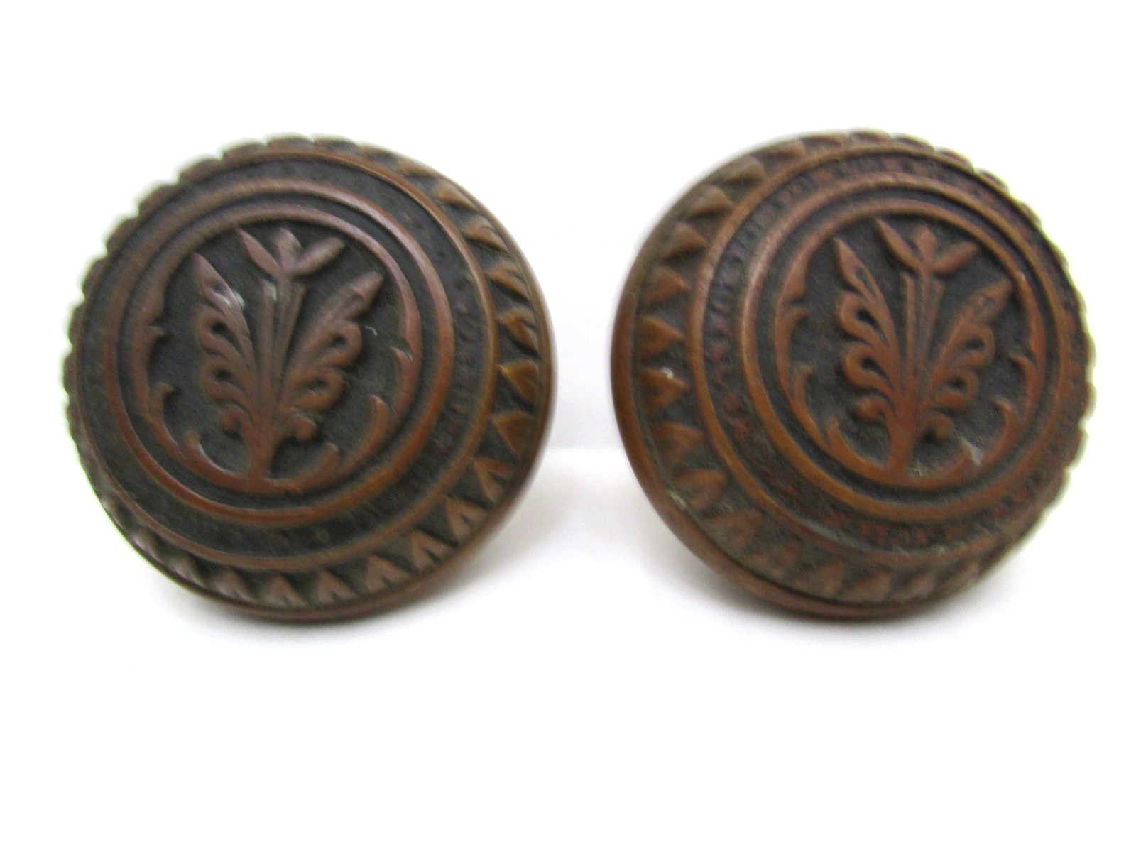 Antique Brittan, Graham & Mathes “Lotus” Cast Brass Bronze Door Knob Circa 1890