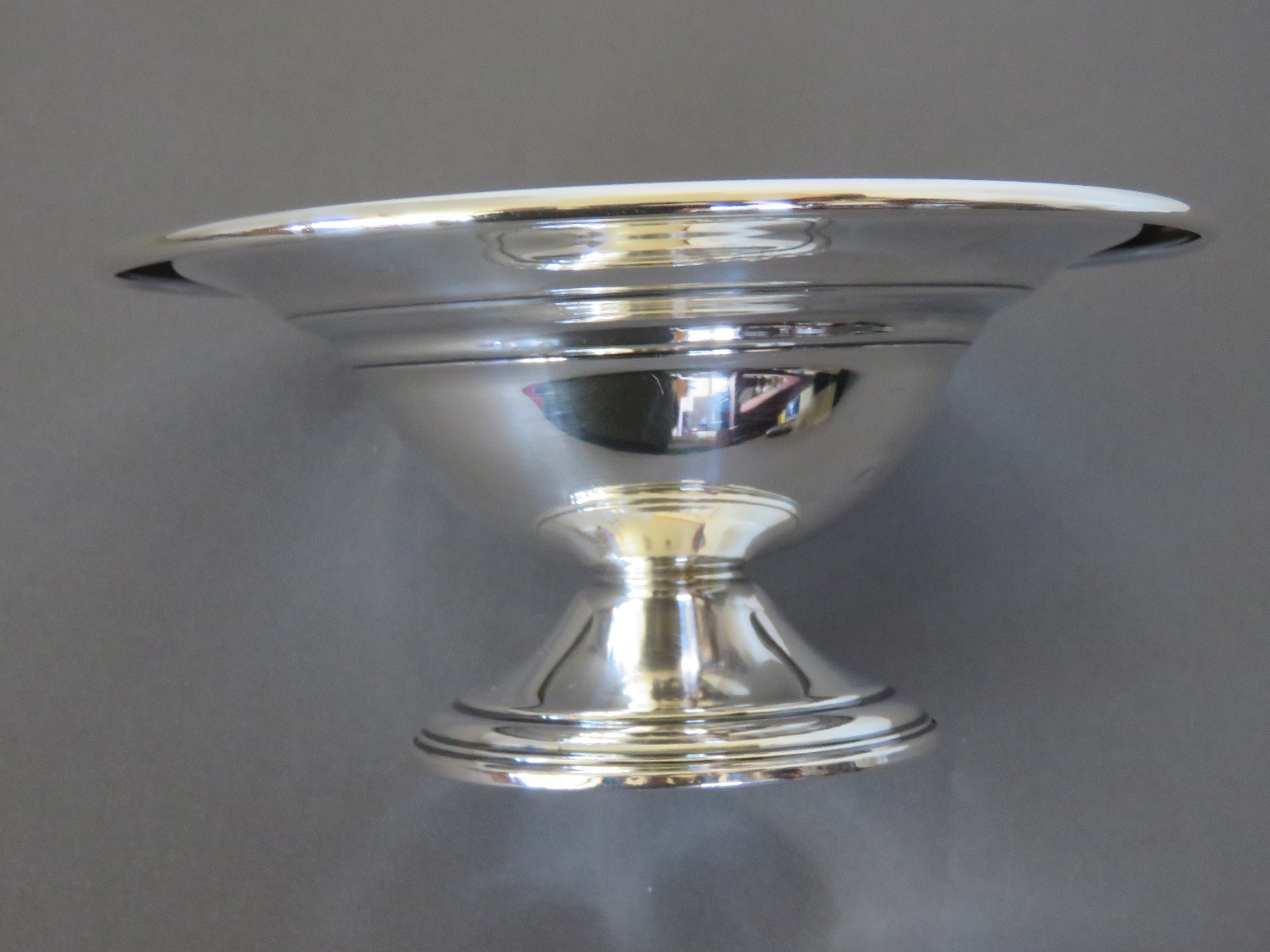 Antique La Pierre STERLING .925 Pattern 47 Plain 6 inch Round Compote Weighted