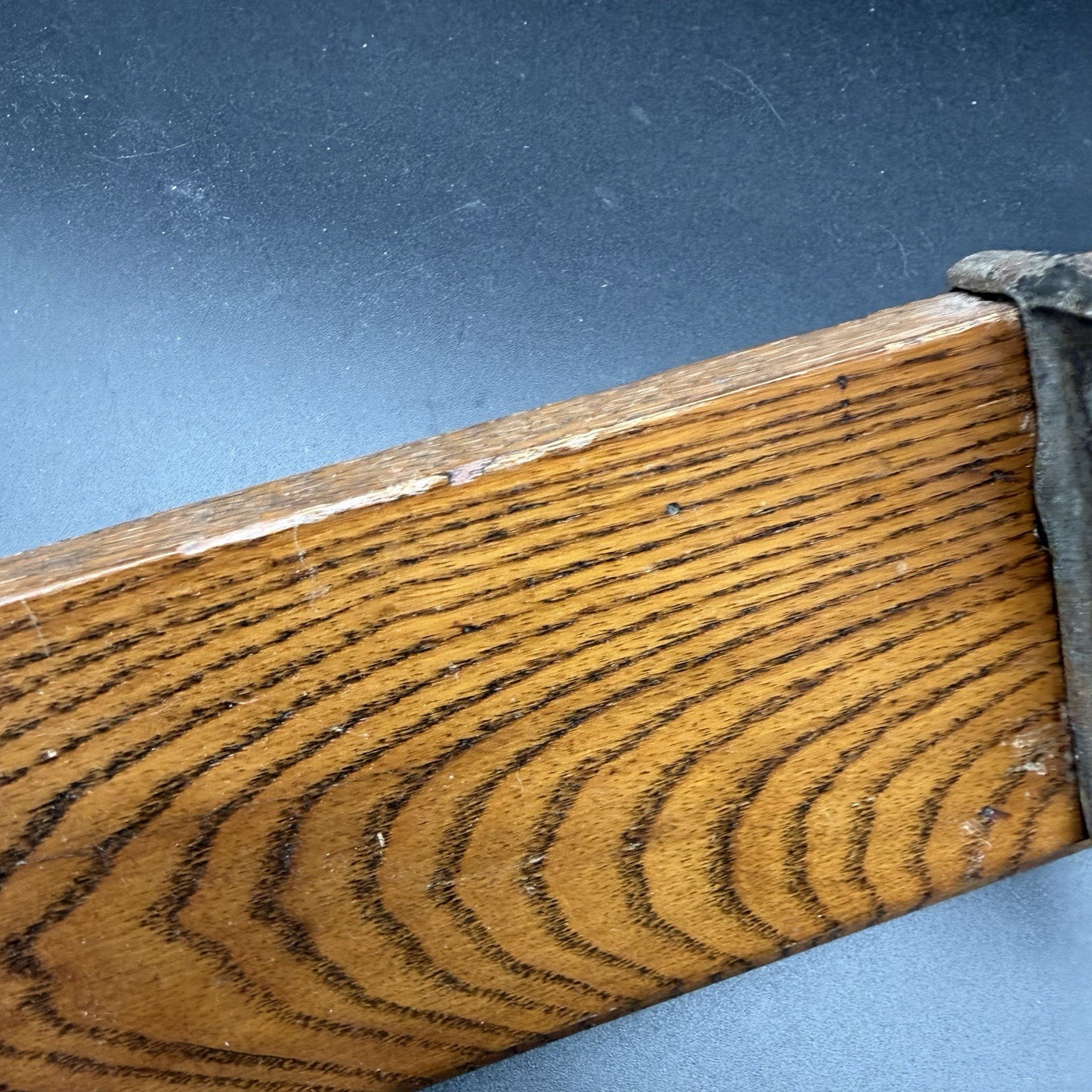 Primitive Old ANTIQUE WOODEN Vintage WALL COAT HAT RACK Cast Iron Hooks Wood