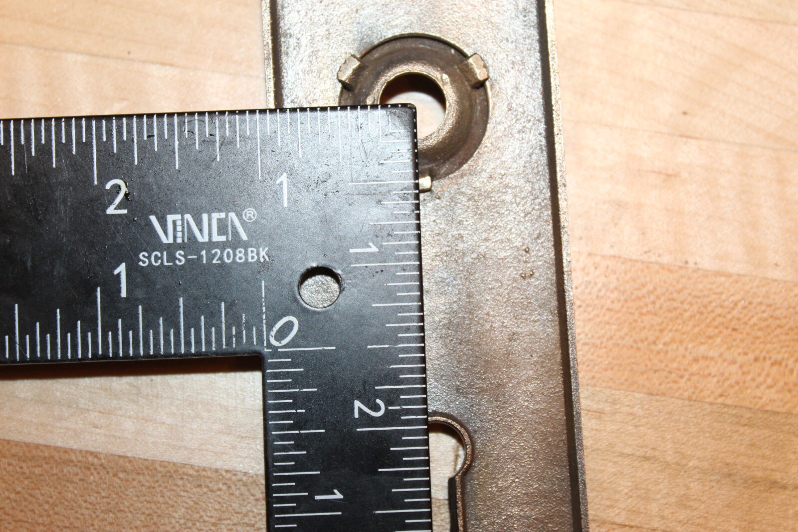 Antique Cast Bronze Keyhole Escutcheon with Radial Pattern S-164
