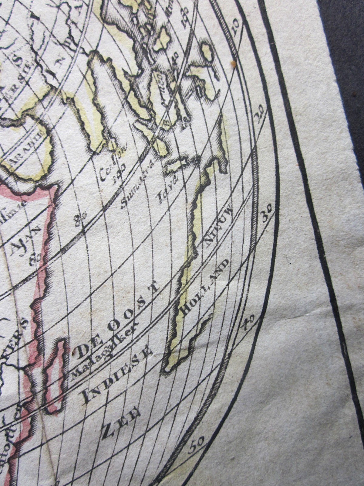 1788 Keizer World Map Antique Cordiform California Island New Holland N Pole