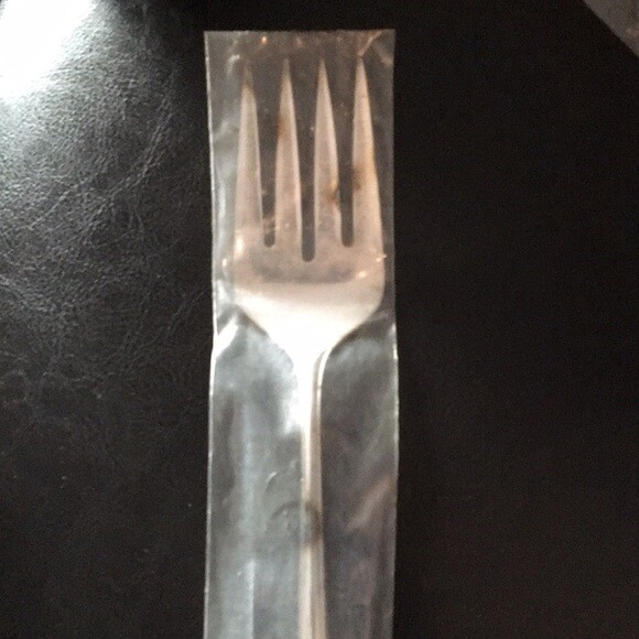 New Reed & Barton Parthenon Silverplate Cold Meat Fork Slight Tarnish Sealed