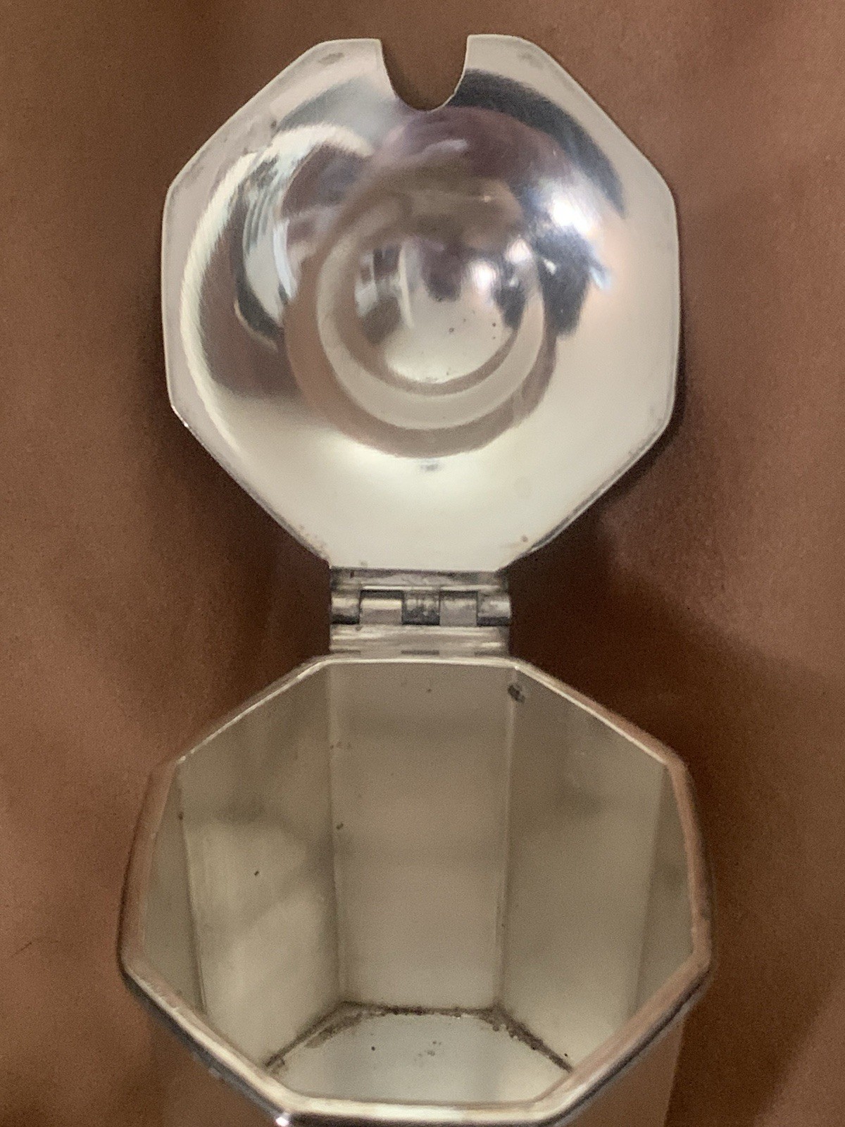 Barbour Bros Co Quadruple Hexagonal Silver Plate Creamer With Lid
