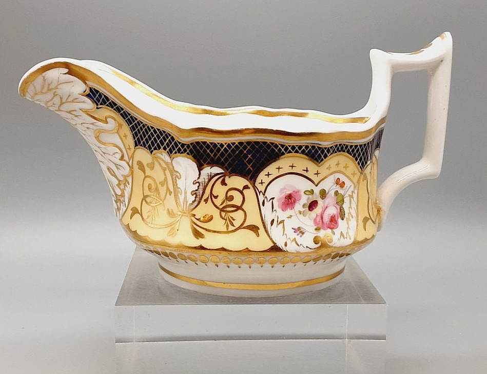 Antique English Ridgway Porcelain Flower Decorated Creamer Jug C1825 -10cm tall