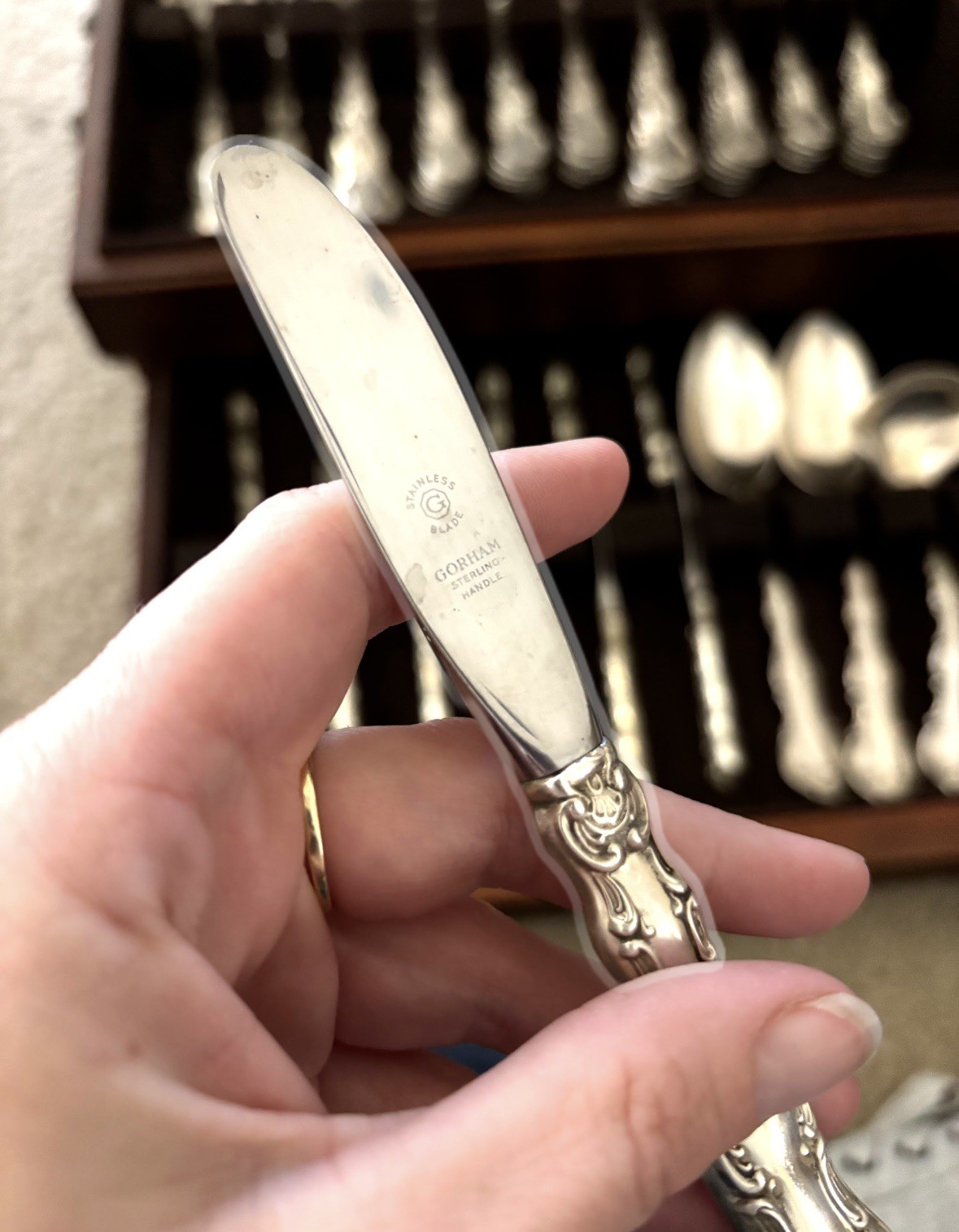 Gorham Sterling Silverware – Strasbourg – 5 Piece Setting For 12 – 78 Pieces