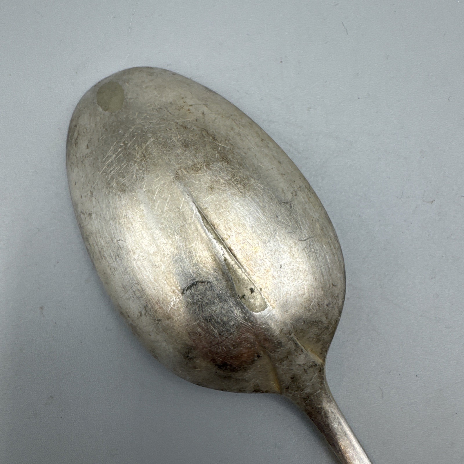 Antique EPNS A1 Silver Plated Table Serving Spoon – Rat-Tail 21cm RH & JP