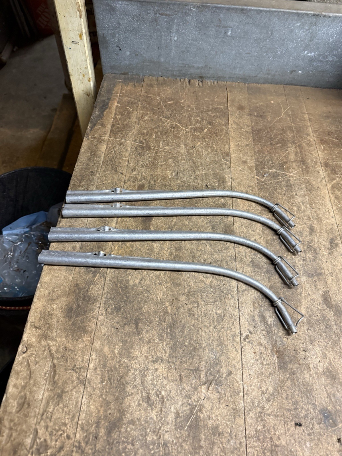 Rare Old Brower NY Metal Rolled Tin Tree Taps Sap Spouts Pipeline Tubes Pipes