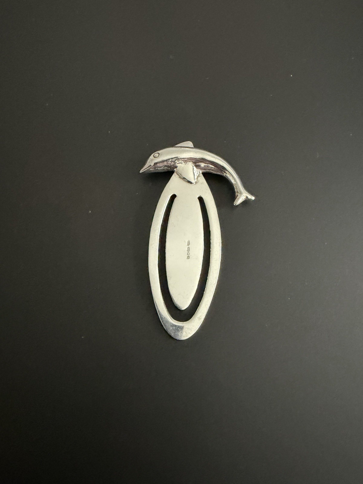 Vintage Solid Silver Leaping Dolphin Bookmark Douglas Pell London 2000 9g